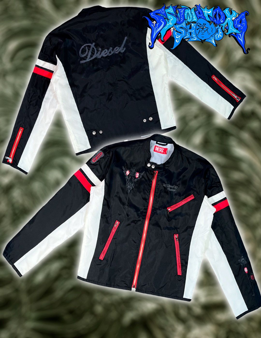 Diesel Streetwear Y2K Sk8 Diesel FC Diesel 67 Vintage Racing Jacket Size US XL / EU 56 / 4 - 1 Thumbnail