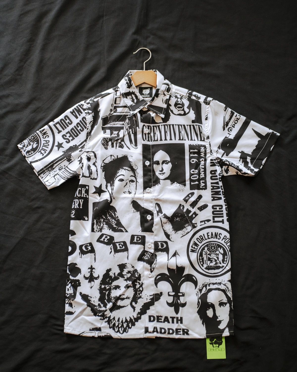 $uicideboy$ G59 Chaos All Over Button Up
