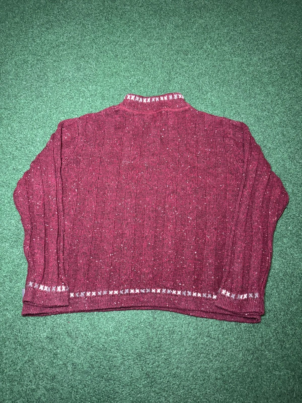 Woolrich Woolen Mills Woolrich 1/4 Zip Wool Blend Deep Ruby Petite L Sweater 23x22 Size L / US 10 / IT 46 - 3 Thumbnail