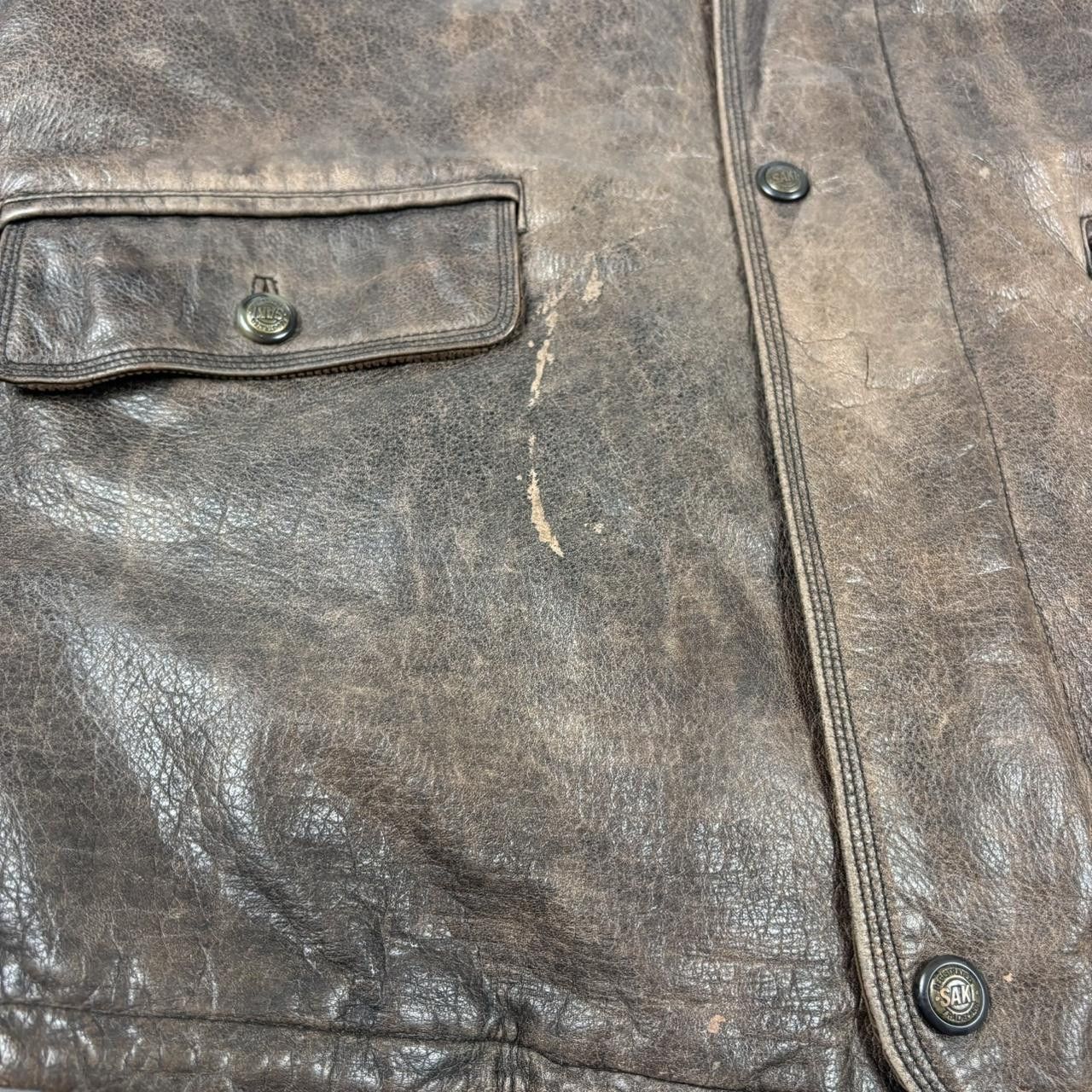 Japanese Brand × Vintage Vintage leather jacket Size US XXL / EU 58 / 5 - 2 Thumbnail