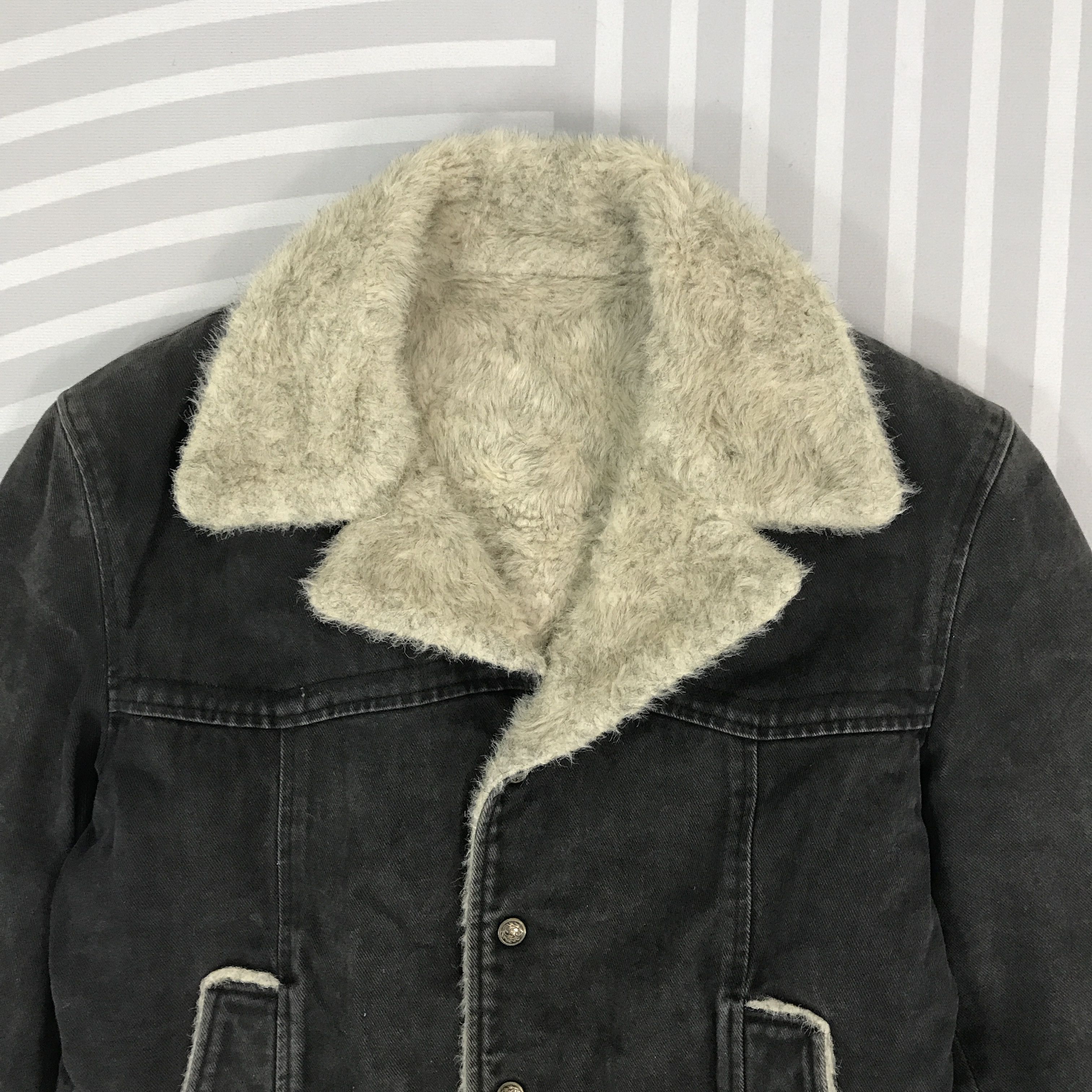 BIGI × Vintage Vintage Men's Bigi Fur snap button Jacket Size US L / EU 52-54 / 3 - 2 Thumbnail