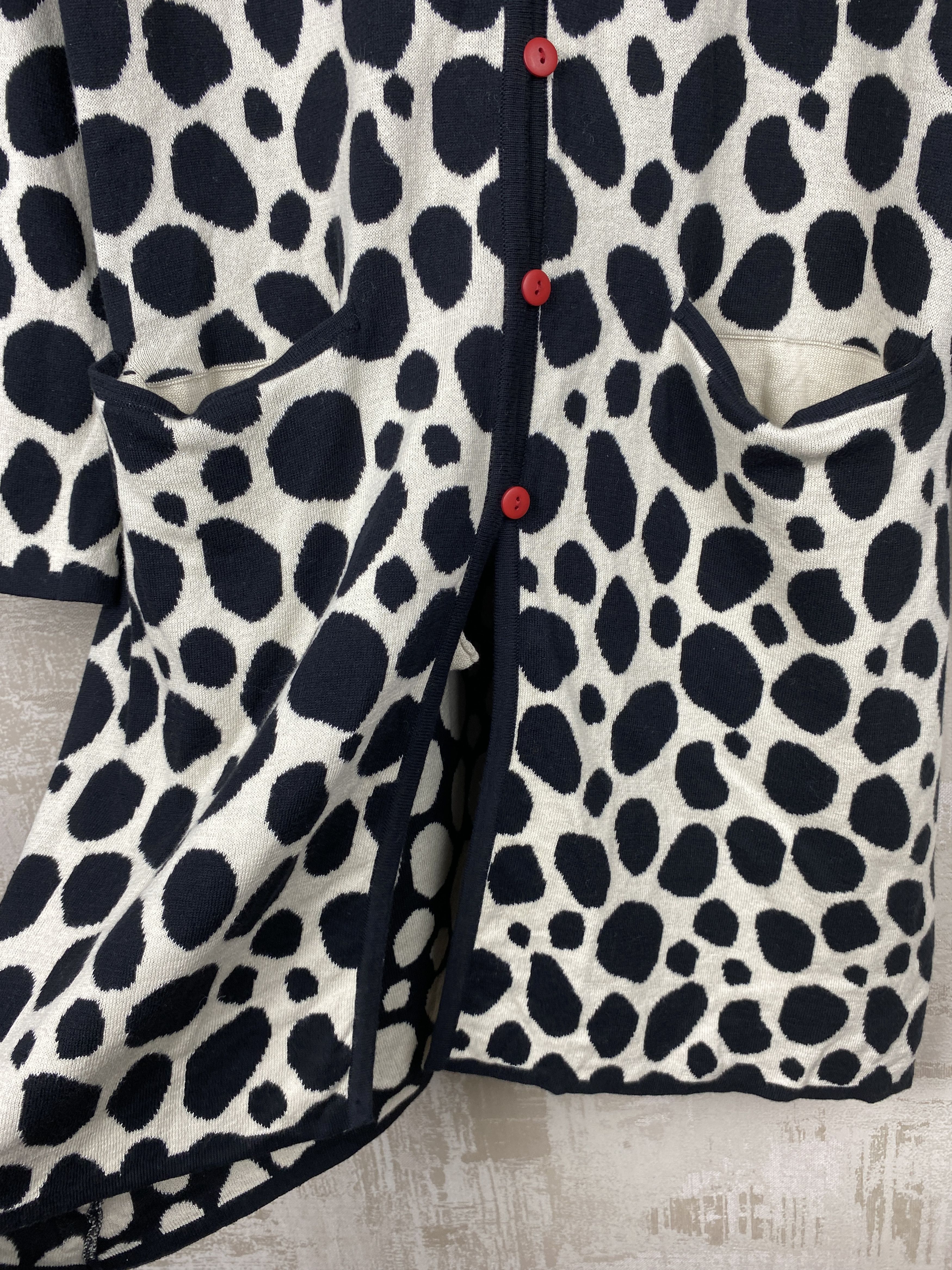 Gudrun Sjoden Gudrun Sjoden Cotton Knit Animal Print Coat Long Cardigan Size M / US 6-8 / IT 42-44 - 8 Thumbnail