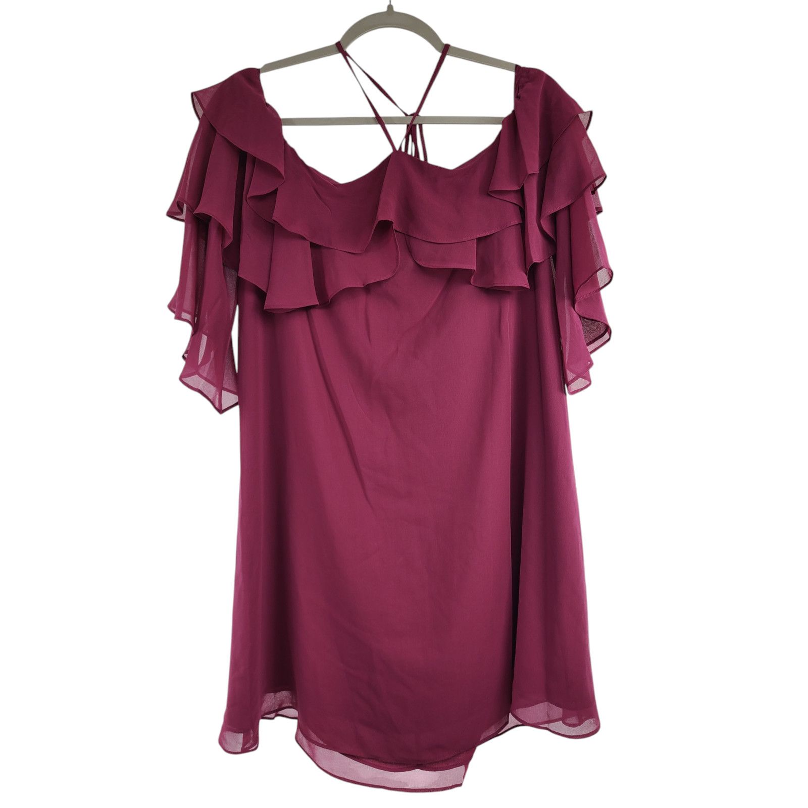 Rebecca Minkoff Rebecca Minkoff Dena Halter Neckline Ruffled Dress Size S Size S / US 4 / IT 40 - 4 Thumbnail