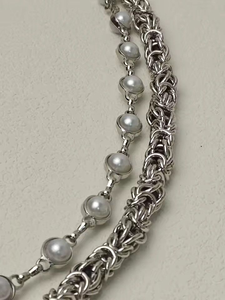 Jewelry 2 Layer Natural Echo Pearled Wallet Chain Size ONE SIZE - 10 Thumbnail