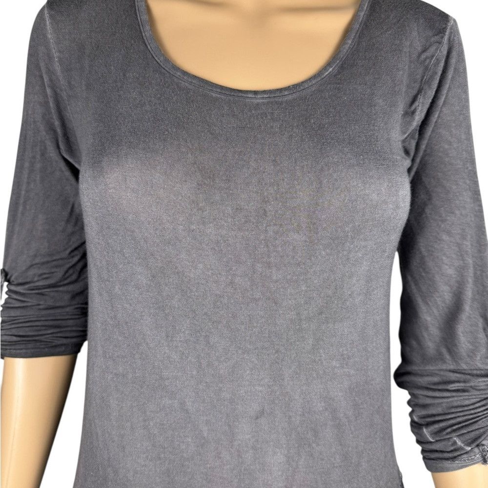 Other MADE IN ITALY Mix Media Grey Midi Dress Size S Size S / US 4 / IT 40 - 2 Thumbnail