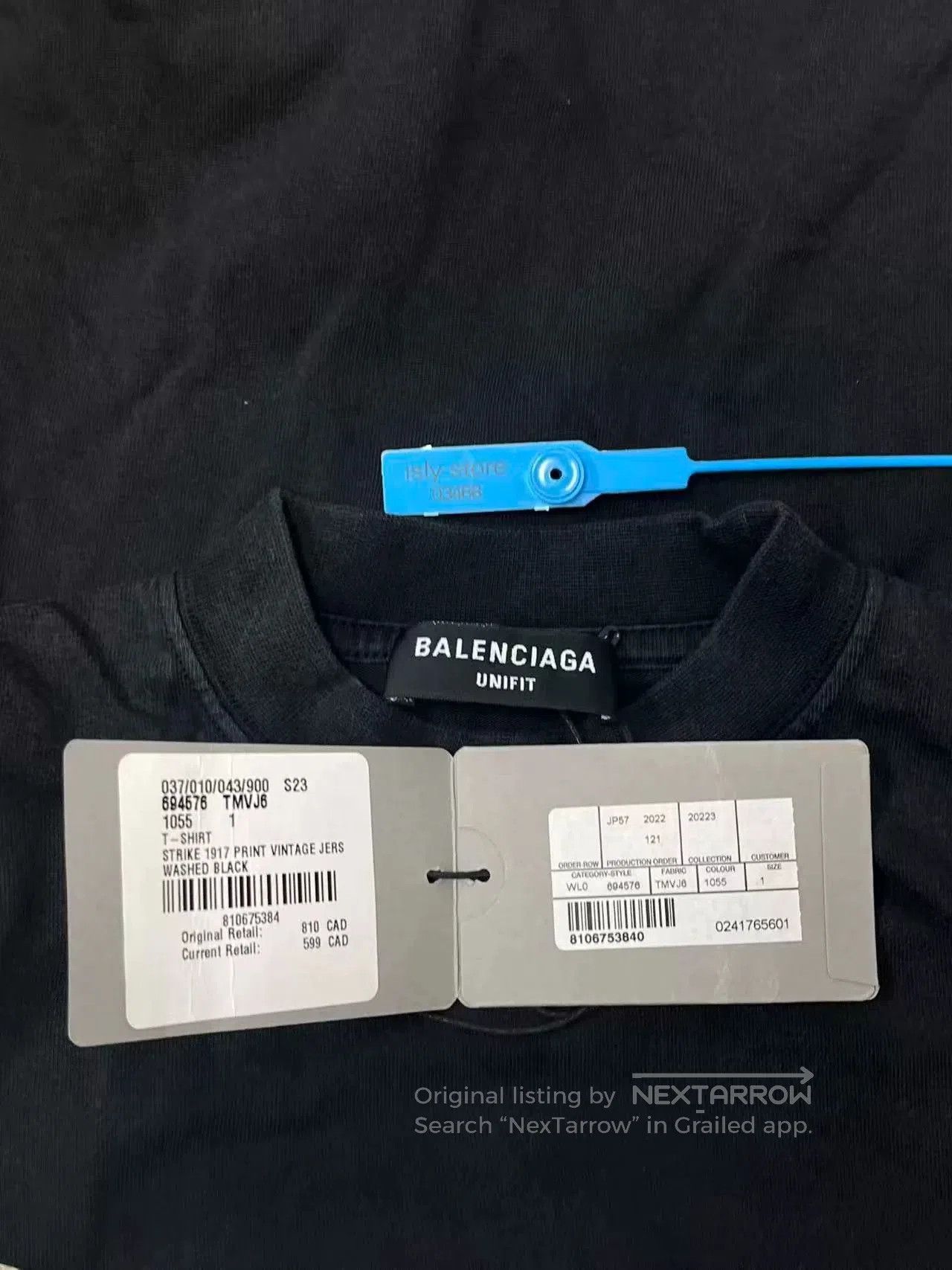Balenciaga Balenciaga Black Short Sleeve T. Size XS / US 0-2 / IT 36-38 - 5 Thumbnail