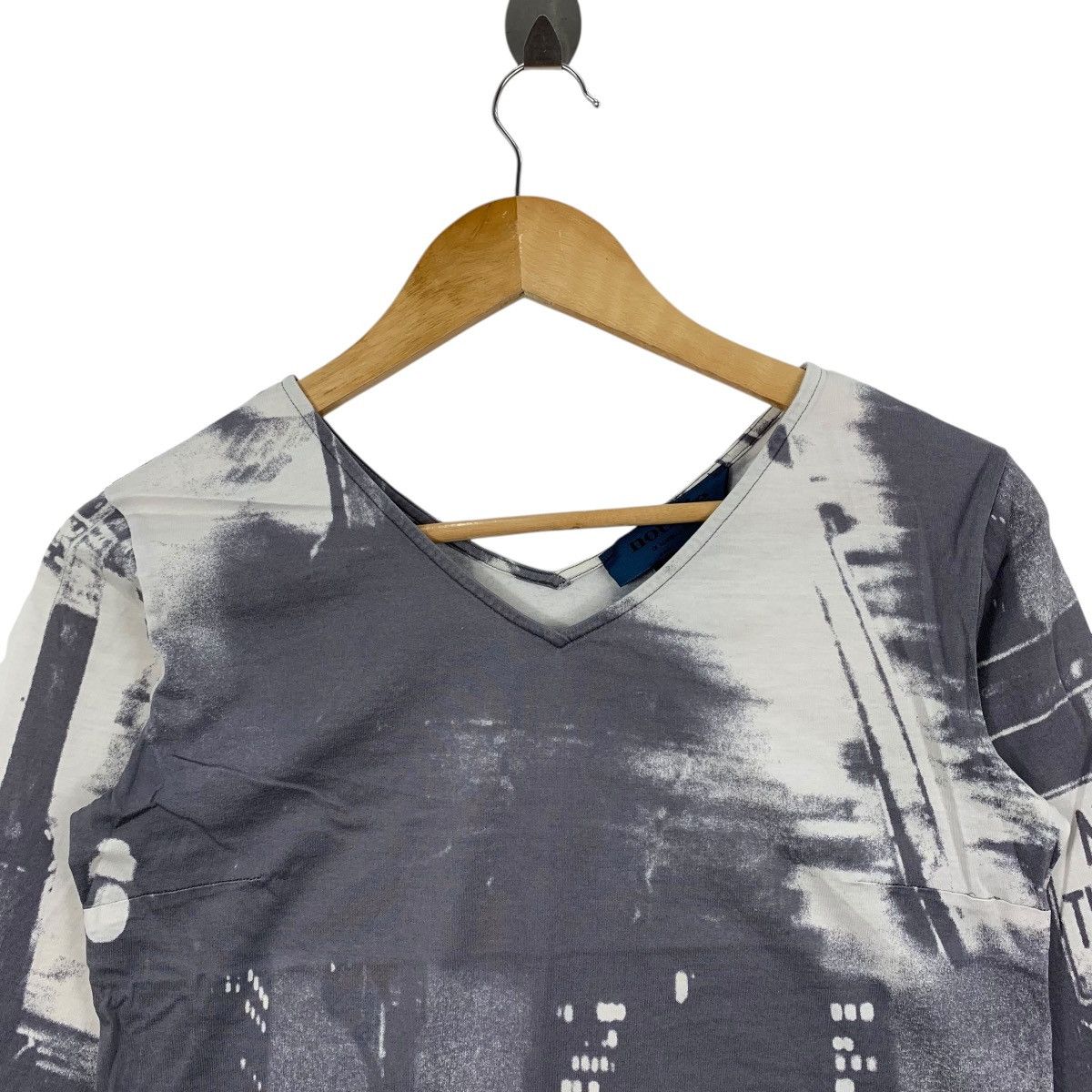 Vintage NOTIZIE Di Mariella Burani Italian Brand Overprint Tshirt Size S / US 4 / IT 40 - 2 Thumbnail