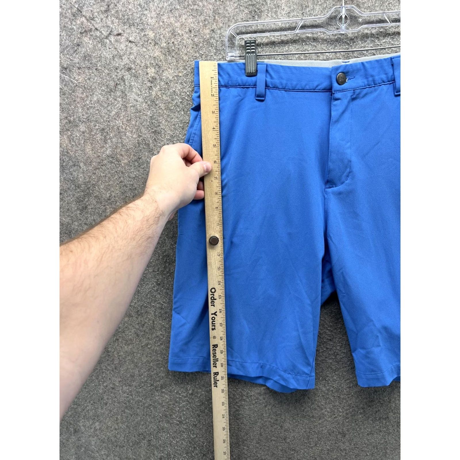 Adidas Adidas Shorts Mens 34 Blue Golf Chino Microfiber Stretch Casual Summer 365 Size US 34 / EU 50 - 6 Thumbnail