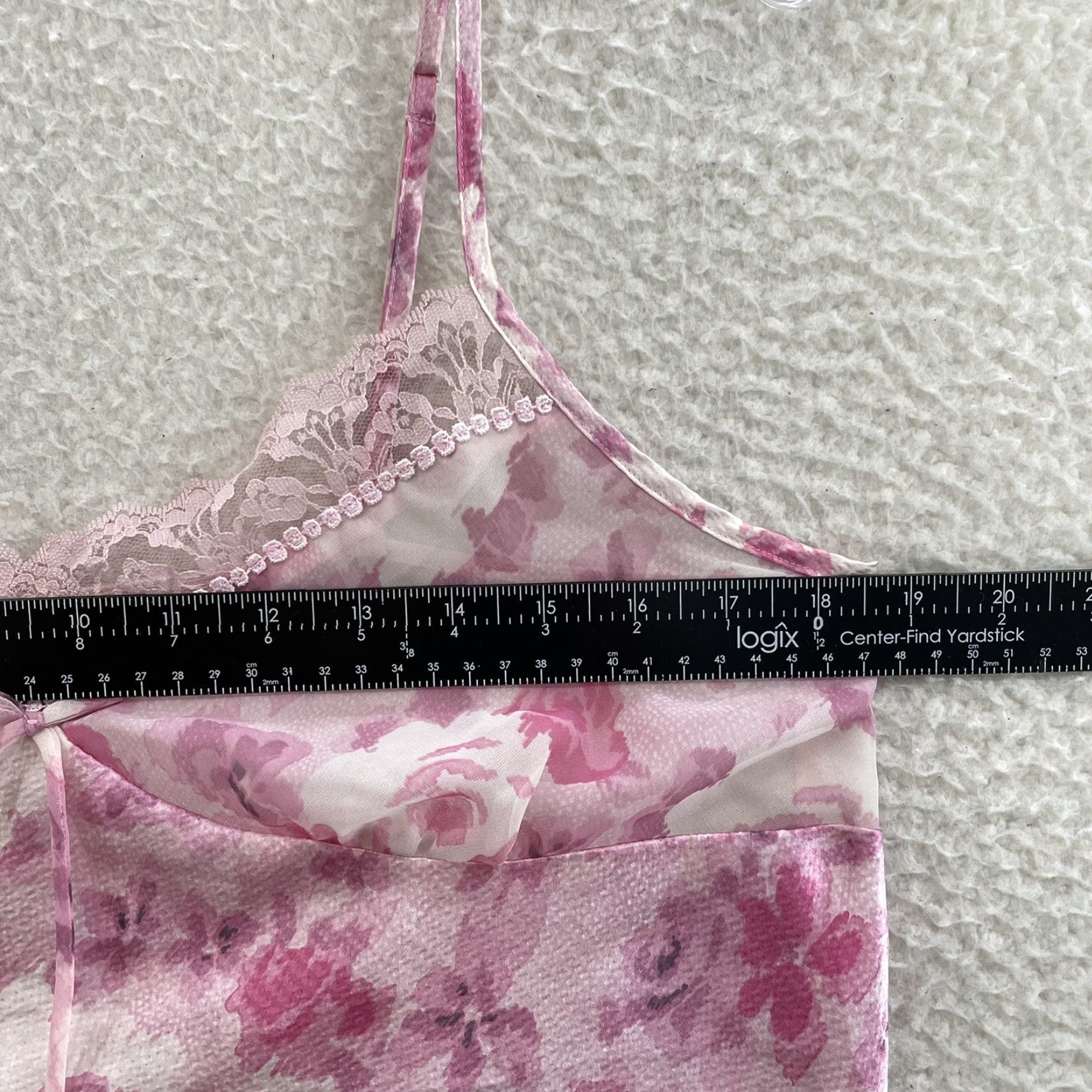 Vintage VINTAGE Y2K Camisole Top XL Pink Floral Satin Coquette Fairy Princess Girly Woman? Size XL / US 12-14 / IT 48-50 - 6 Thumbnail