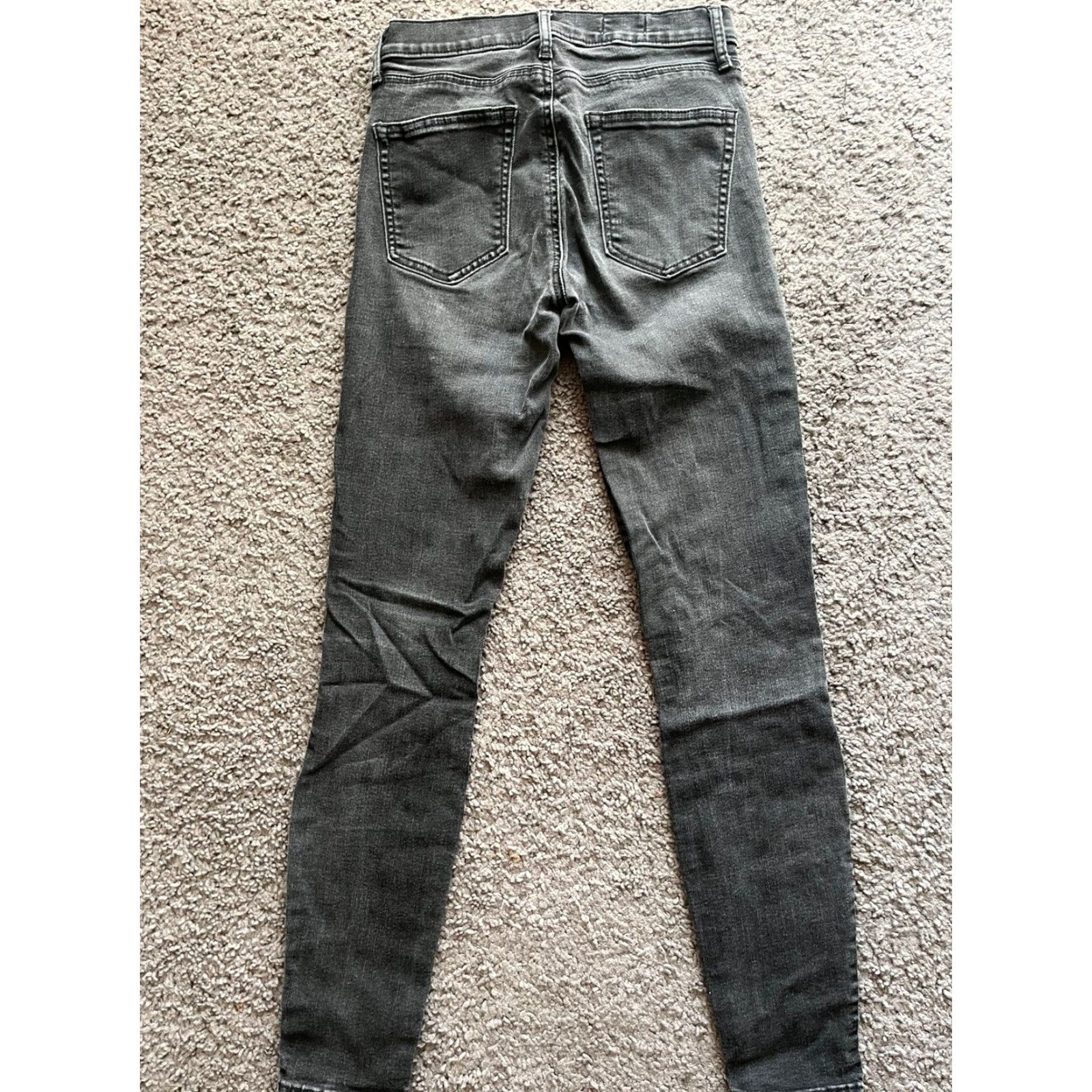 Gap GAP Women's Black Denim Jeans True Skinny High Rise Size 26R Size 26" / US 2 / IT 38 - 3 Thumbnail