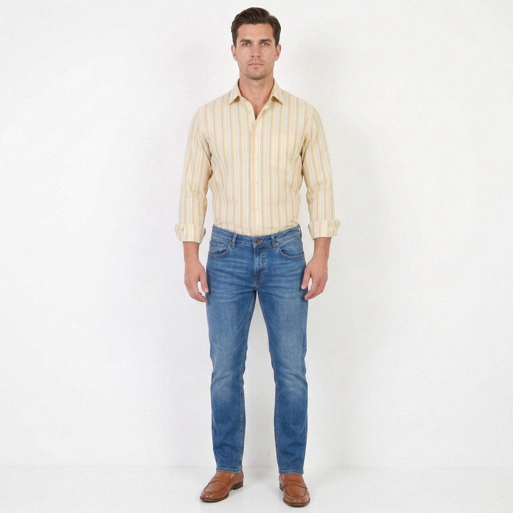 Vintage Marconi Collection Men 40 176/182 M Casual Shirt 10201 Size US M / EU 48-50 / 2 - 1 Thumbnail