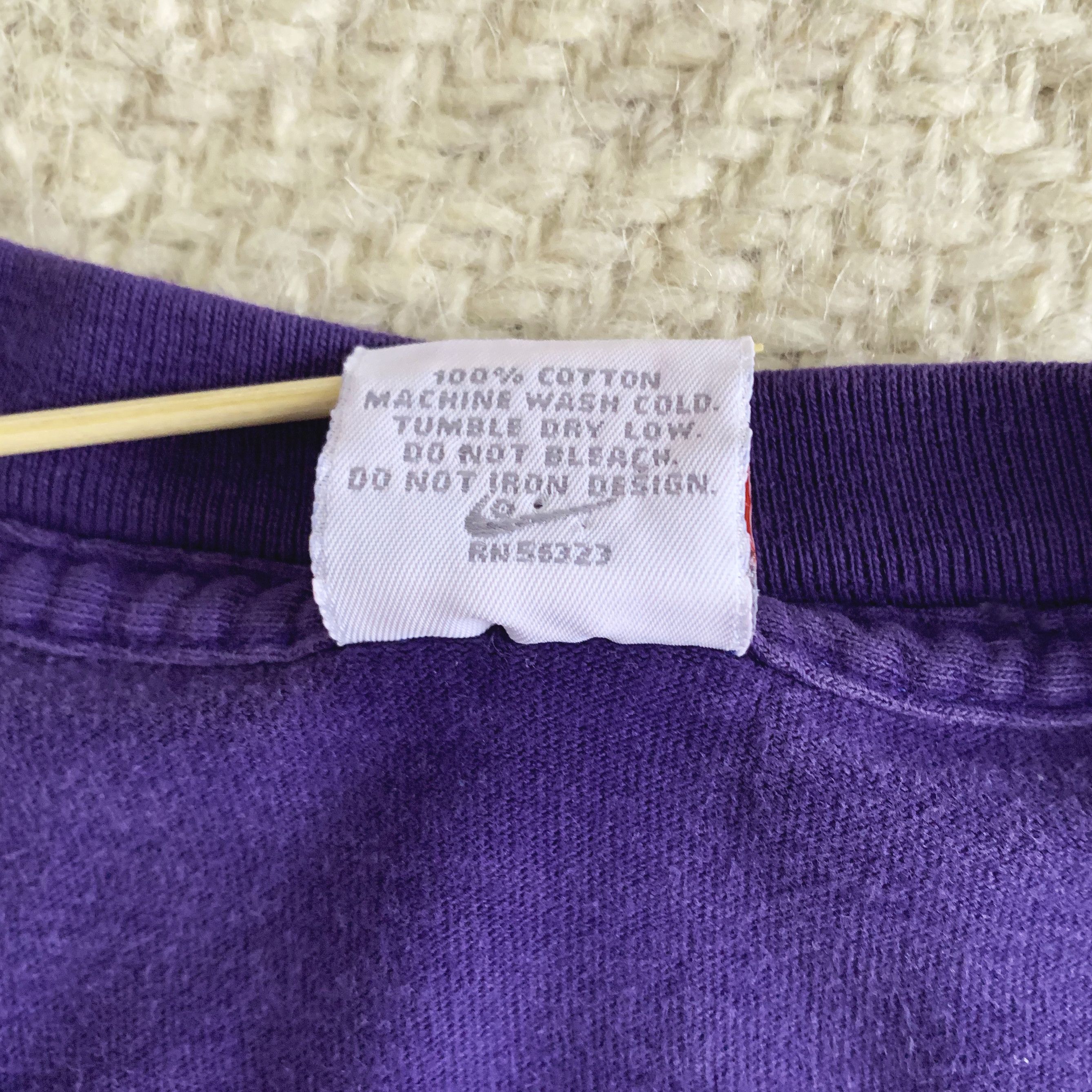 Nike NIKE T shirt Vintage 90s Single Stitch Tee Boxy Fit Purple Size US XL / EU 56 / 4 - 5 Thumbnail