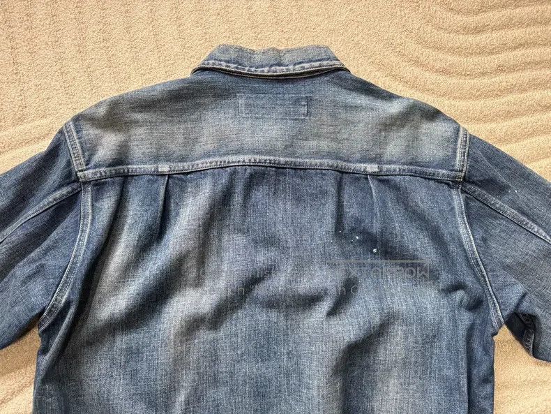 Neighborhood Neighborhood Splattered Washed Distressed Denim Jacket Size US M / EU 48-50 / 2 - 7 Thumbnail