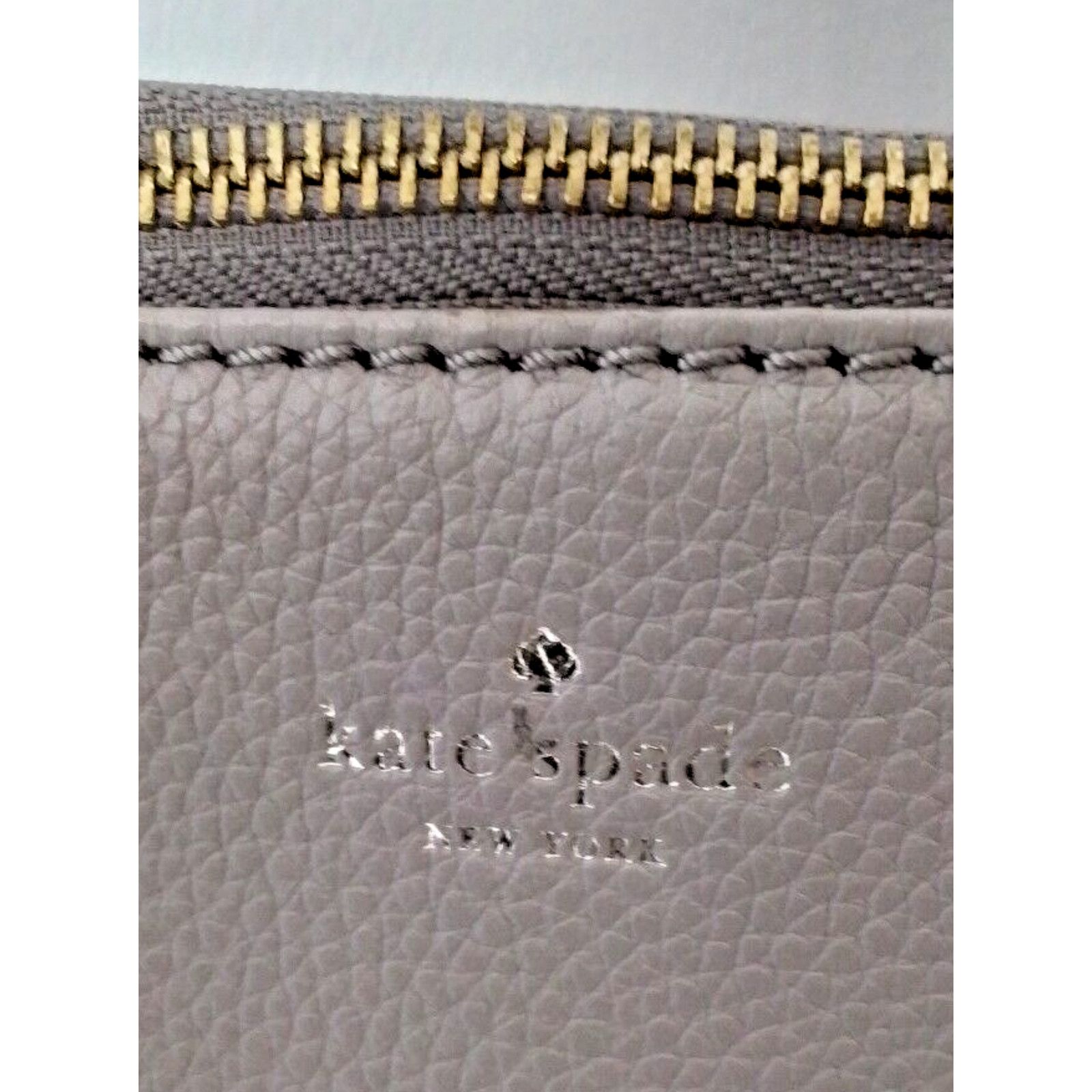 Kate Spade Kate Spade NY Handbag Orchard Street Maya Leather Tote Gray Size ONE SIZE - 8 Thumbnail