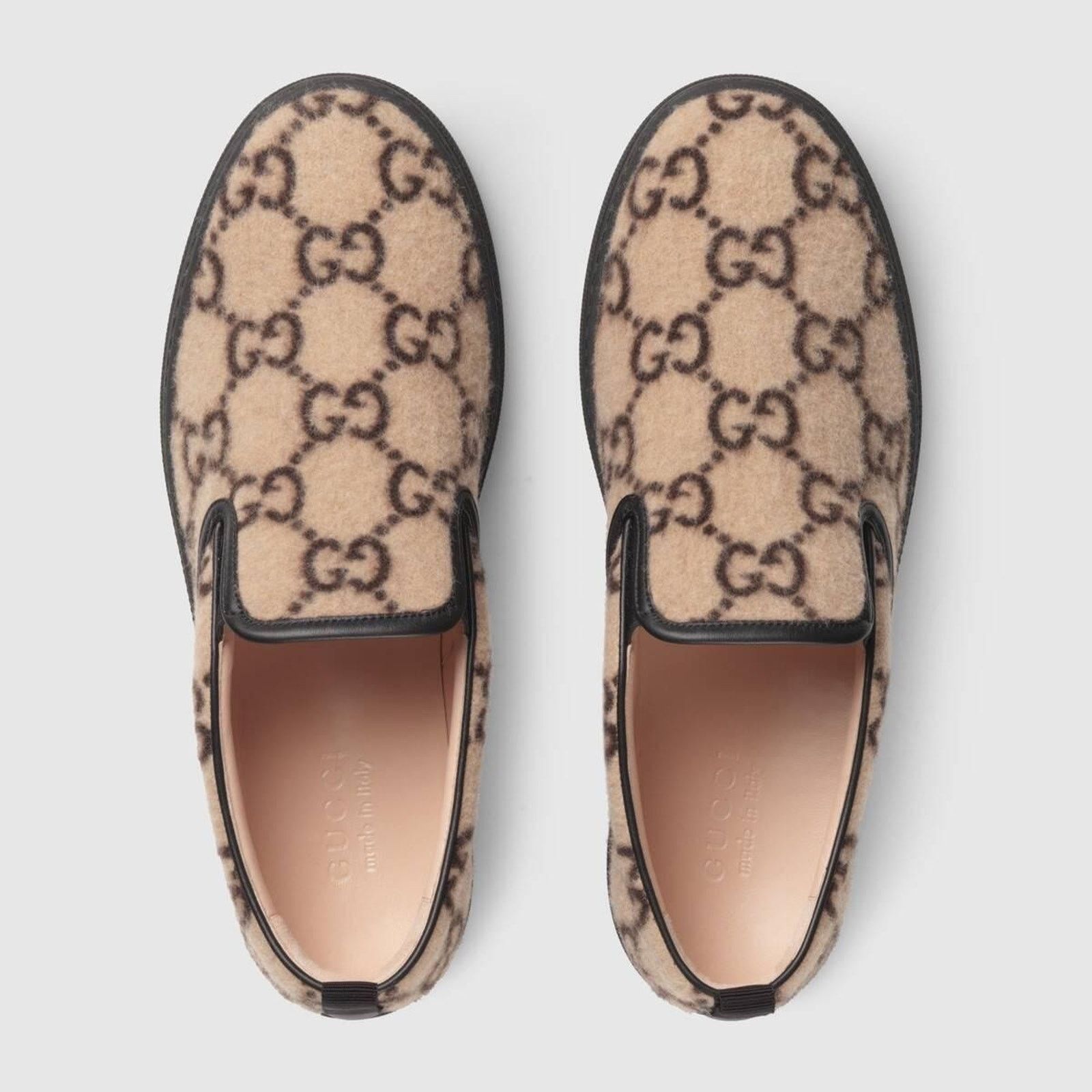 Gucci Gucci Mens Dublin Beige GG Logo Slip On Skate Sneaker 10.5 Size US 10.5 / EU 43-44 - 8 Thumbnail