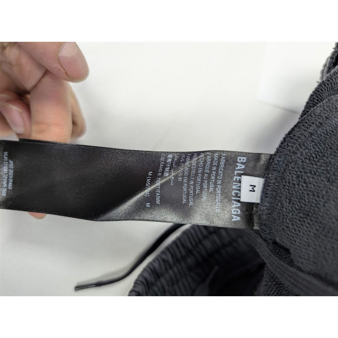 Balenciaga o1rshd1 Baggy Sweatpants / Trousers in Faded Black/Red Size US 32 / EU 48 - 16 Thumbnail