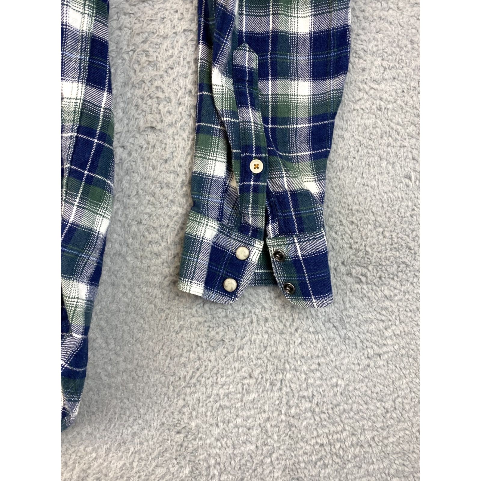 Lucky Brand Lucky Brand Dress Shirt Men L Blue Plaid Casual Button-Down 76-27 Size US L / EU 52-54 / 3 - 2 Thumbnail