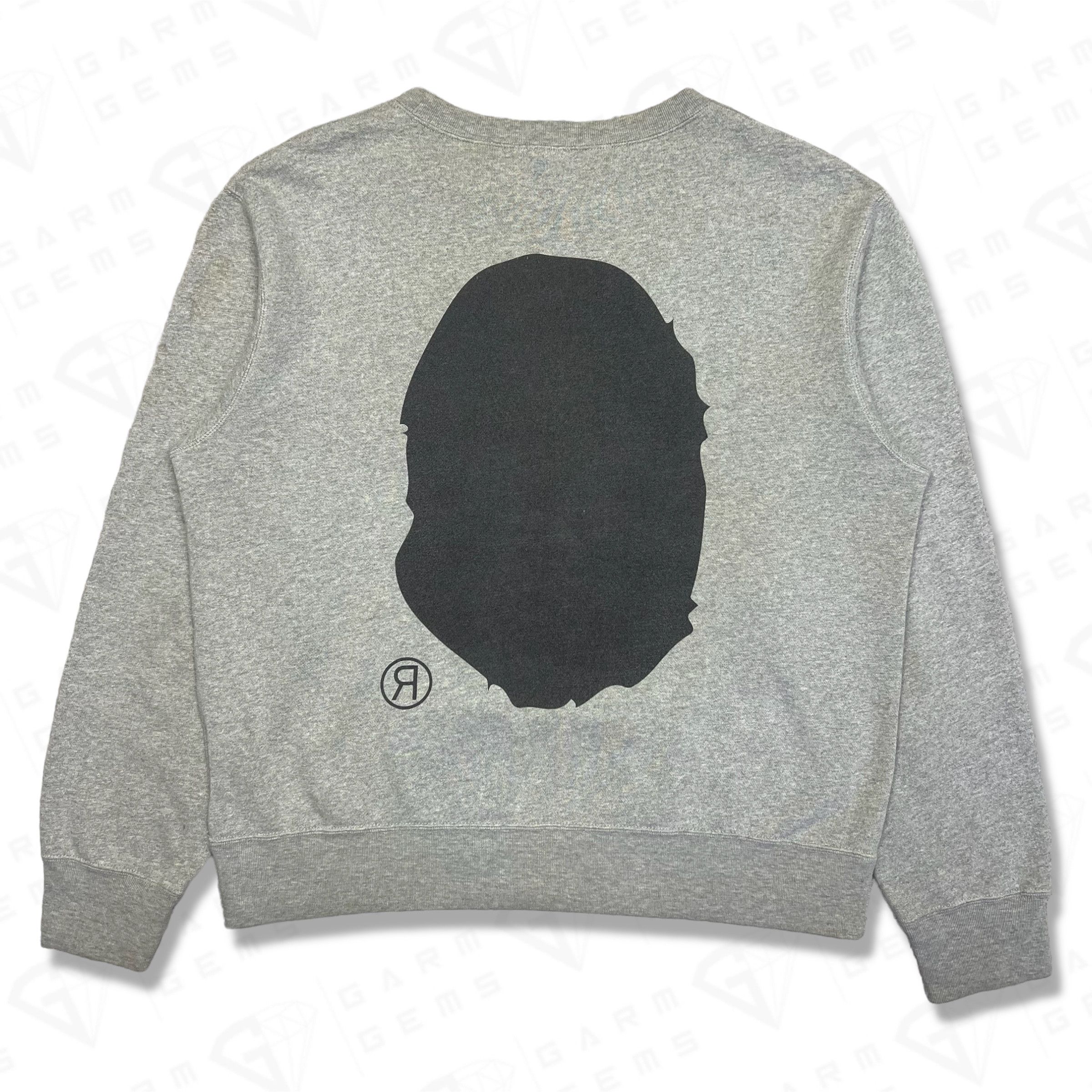Bape Big Ape Head Crewneck Size US M / EU 48-50 / 2 - 2 Thumbnail