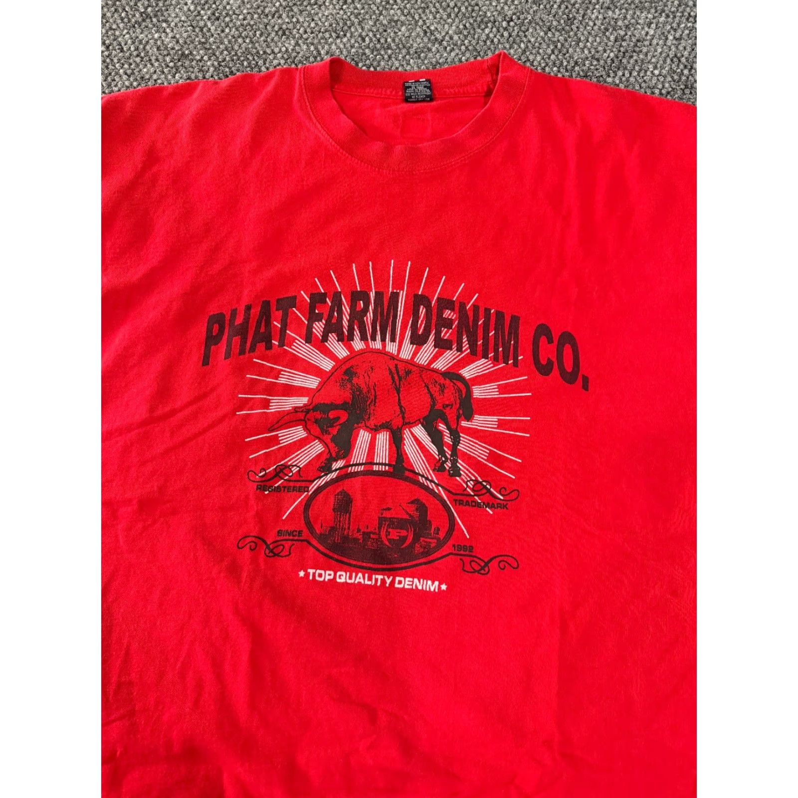 Phat Farm Phat Farm Graphic T Shirt Mens 2XL Red Hip Hop Streetwear Size US XXL / EU 58 / 5 - 4 Thumbnail