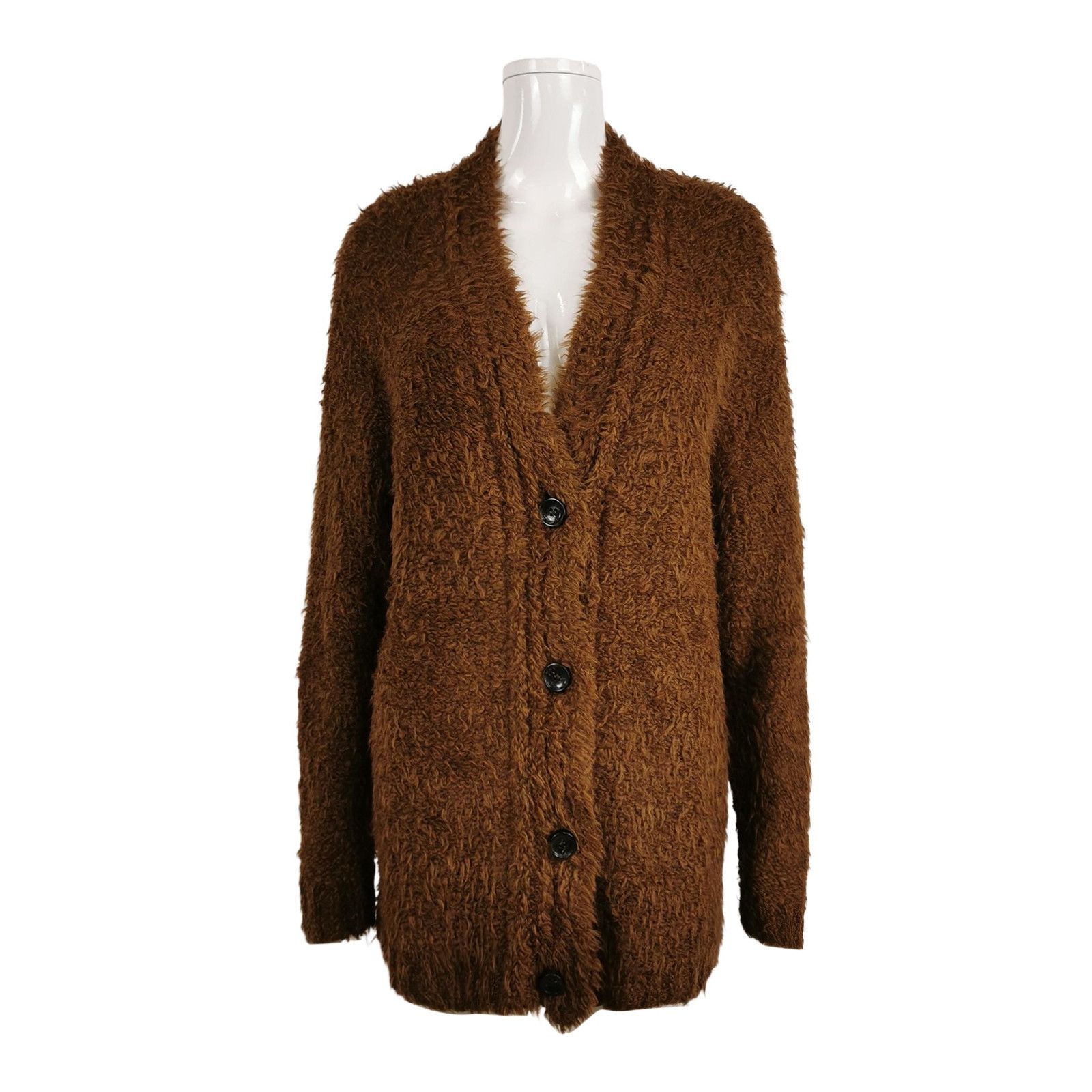Weekend Max Mara Weekend Max Mara XS Wool-Alpaca V-Neck Coat Size XS / US 0-2 / IT 36-38 - 1 Thumbnail