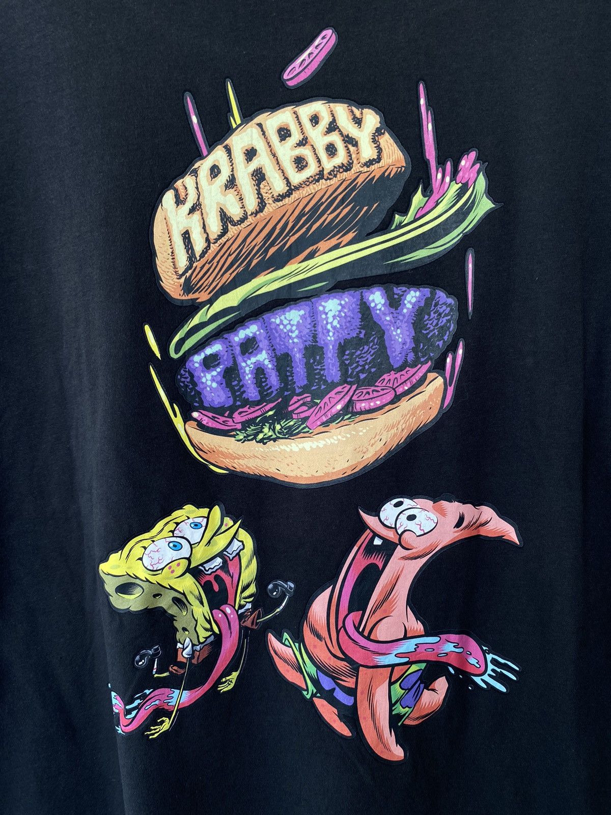 Nickelodeon × Vintage Spongebob & Patrick Krabby Patty Cartoon Tee Size US XL / EU 56 / 4 - 2 Thumbnail
