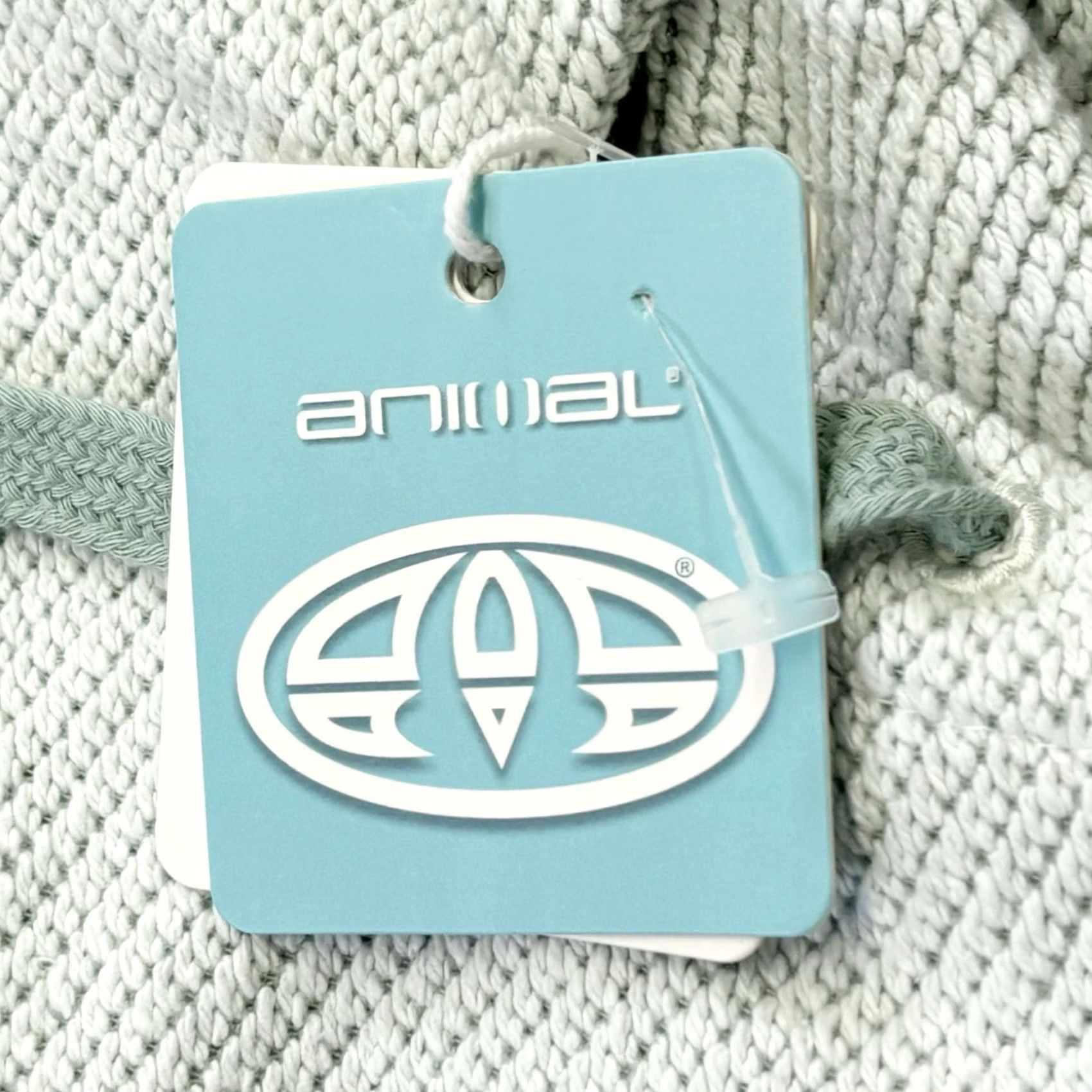 Vintage VINTAGE Animal Tahitian hoodie sweatshirt UK12 mint green womens pullover Used Size XL / US 12-14 / IT 48-50 - 7 Thumbnail