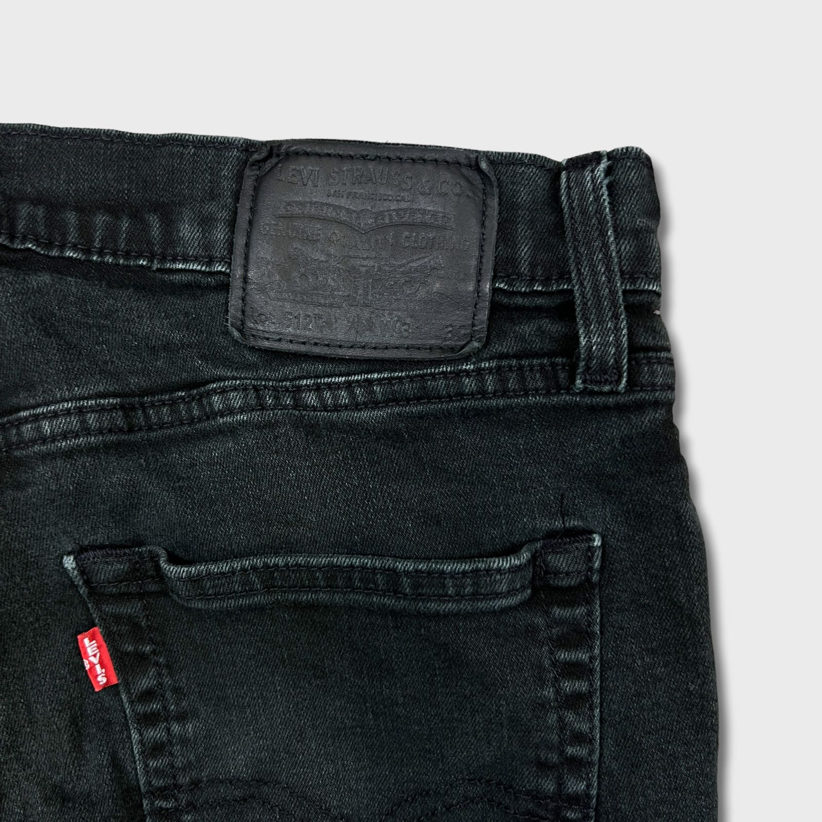 Levi's × Vintage Levi's 512 Jeans 31x28 Slim Taper Leg Premium Denim Pants Size US 31 - 6 Thumbnail