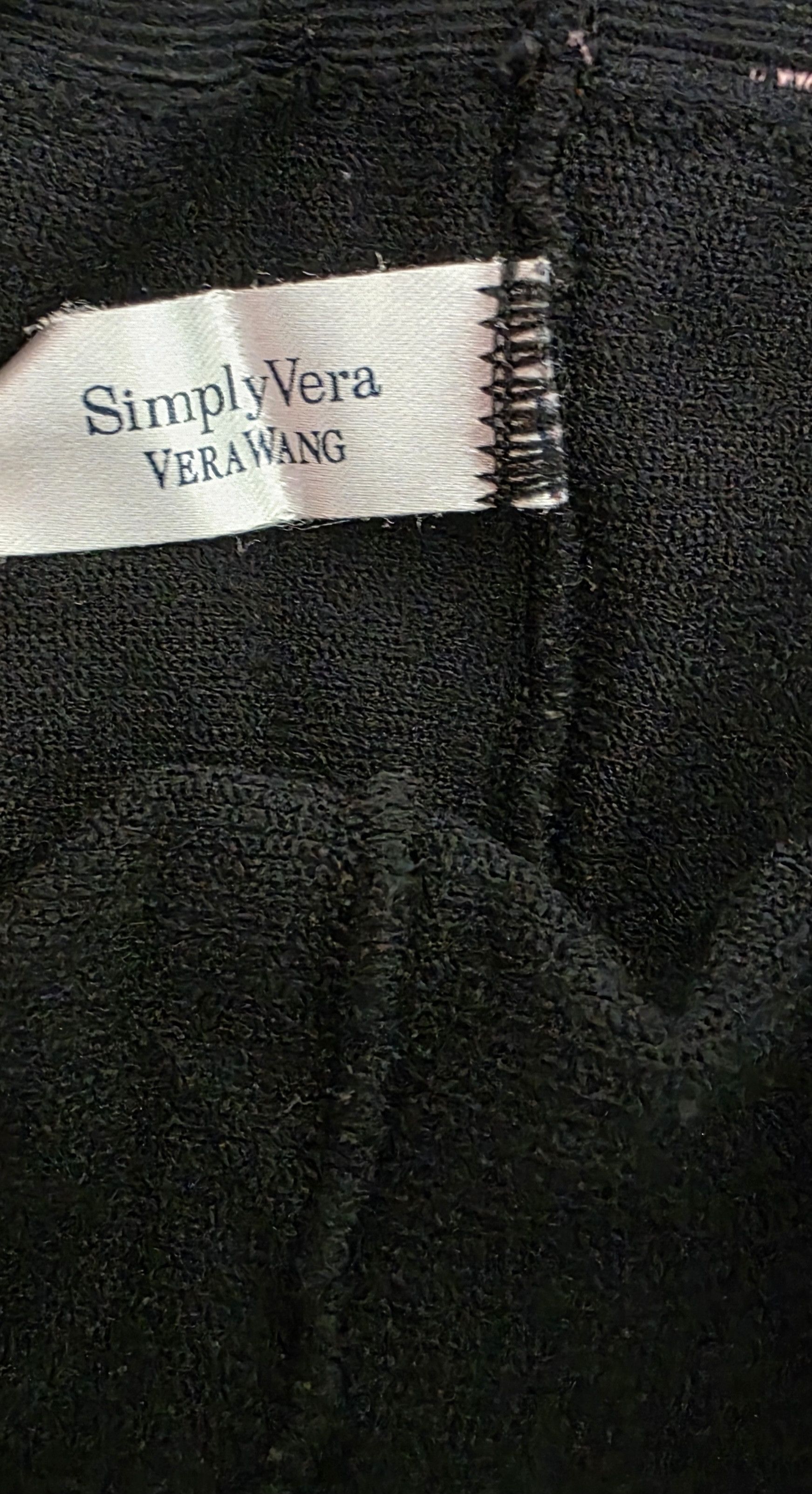 Vera Wang Simply Vera Vera Wang Black Footless Lace Tights Size 1 Size 26" / US 2 / IT 38 - 4 Thumbnail