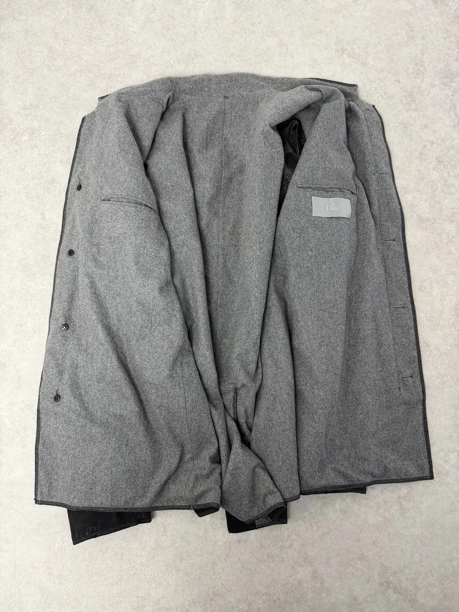 Dior 2010s Dior Black Calf Leather & Cashmere Premium Jacket by Kris Van Assche Size US L / EU 52-54 / 3 - 9 Thumbnail