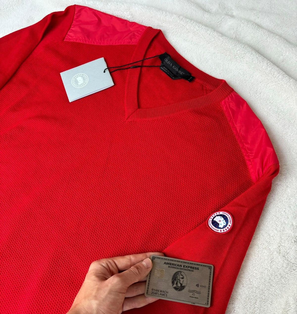 Canada Goose Canada Goose Red McLeod Sweater Size US XL / EU 56 / 4 - 2 Thumbnail