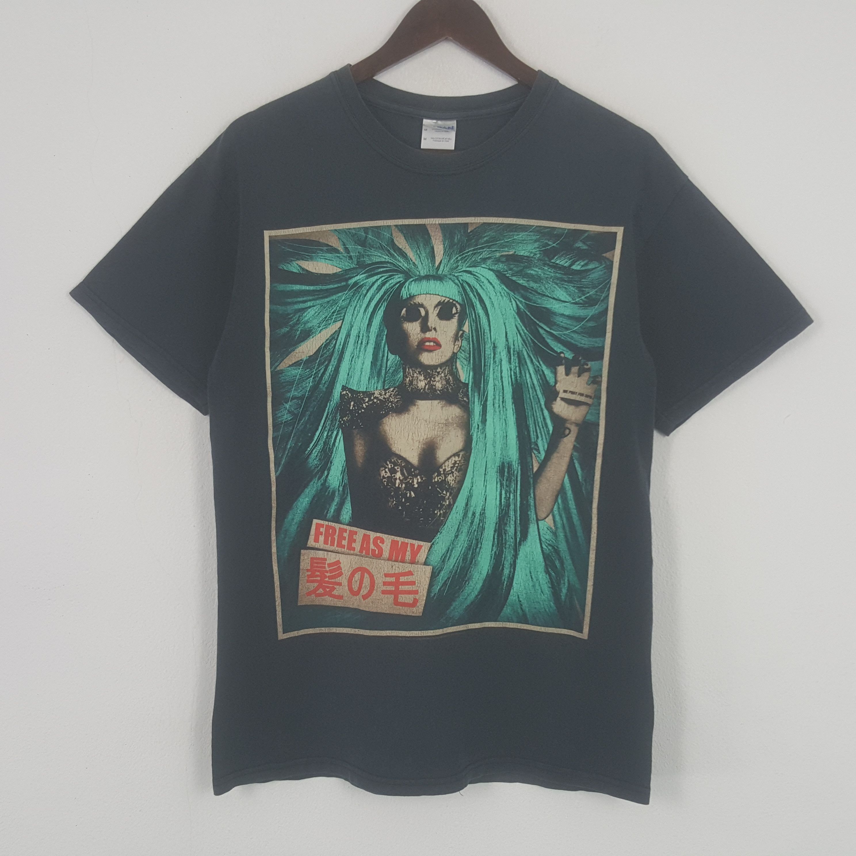 Band Tees × Vintage Vintage Lady Gaga Free As My Tour Tshirt Size US M / EU 48-50 / 2 - 1 Thumbnail