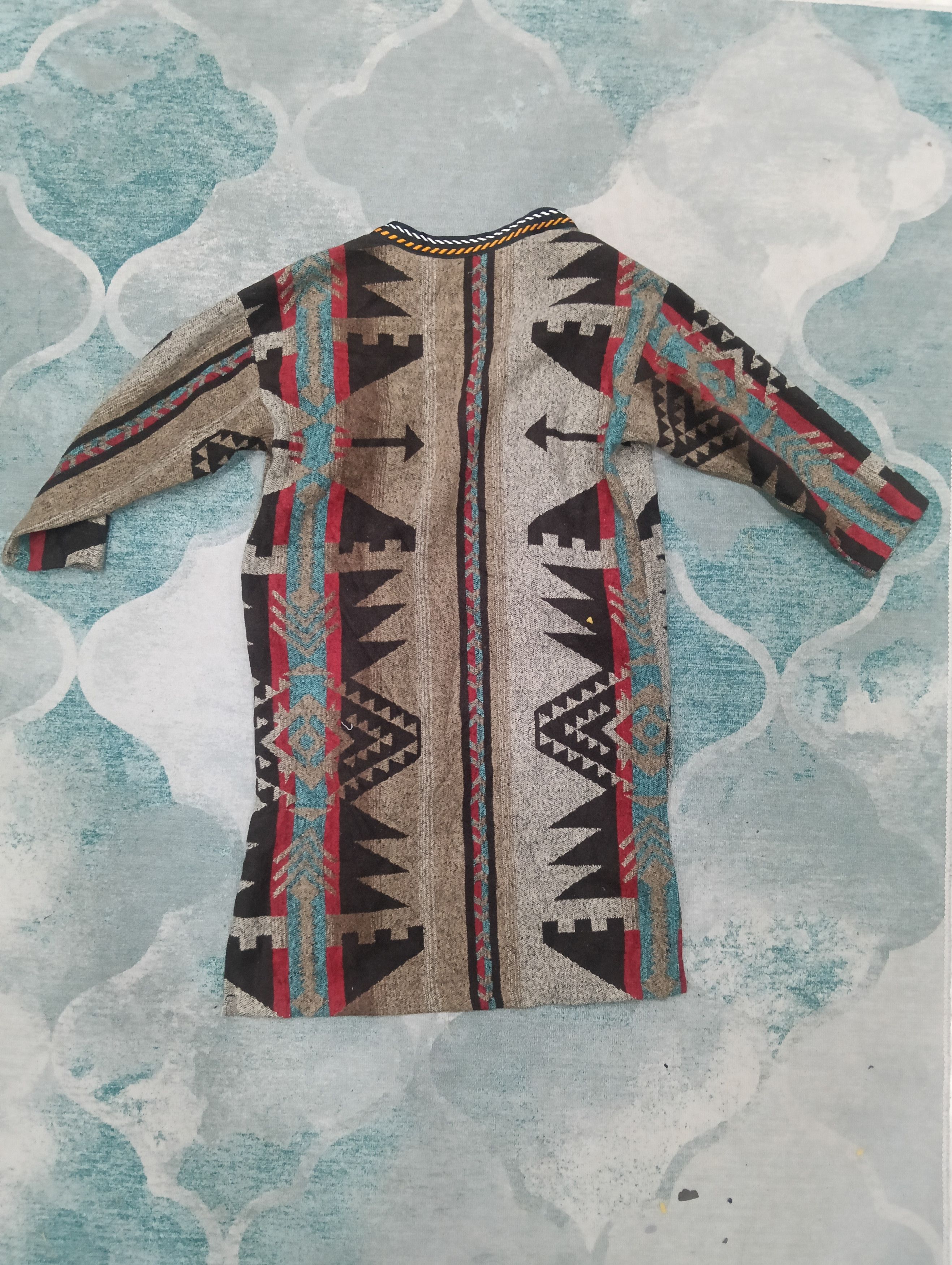 Japanese Brand × Vintage Yunduo Kimono Like Cardigan 2 Pocket With Colourful Colour Size US L / EU 52-54 / 3 - 3 Thumbnail