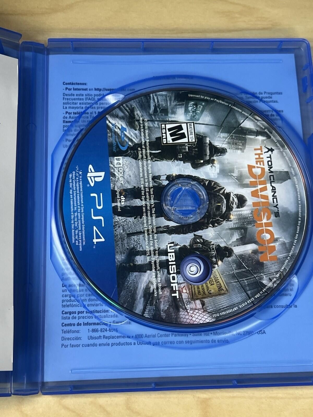 Other Tom Clancy's The Division For PlayStation 4 PS4 No Manual Size ONE SIZE - 7 Thumbnail