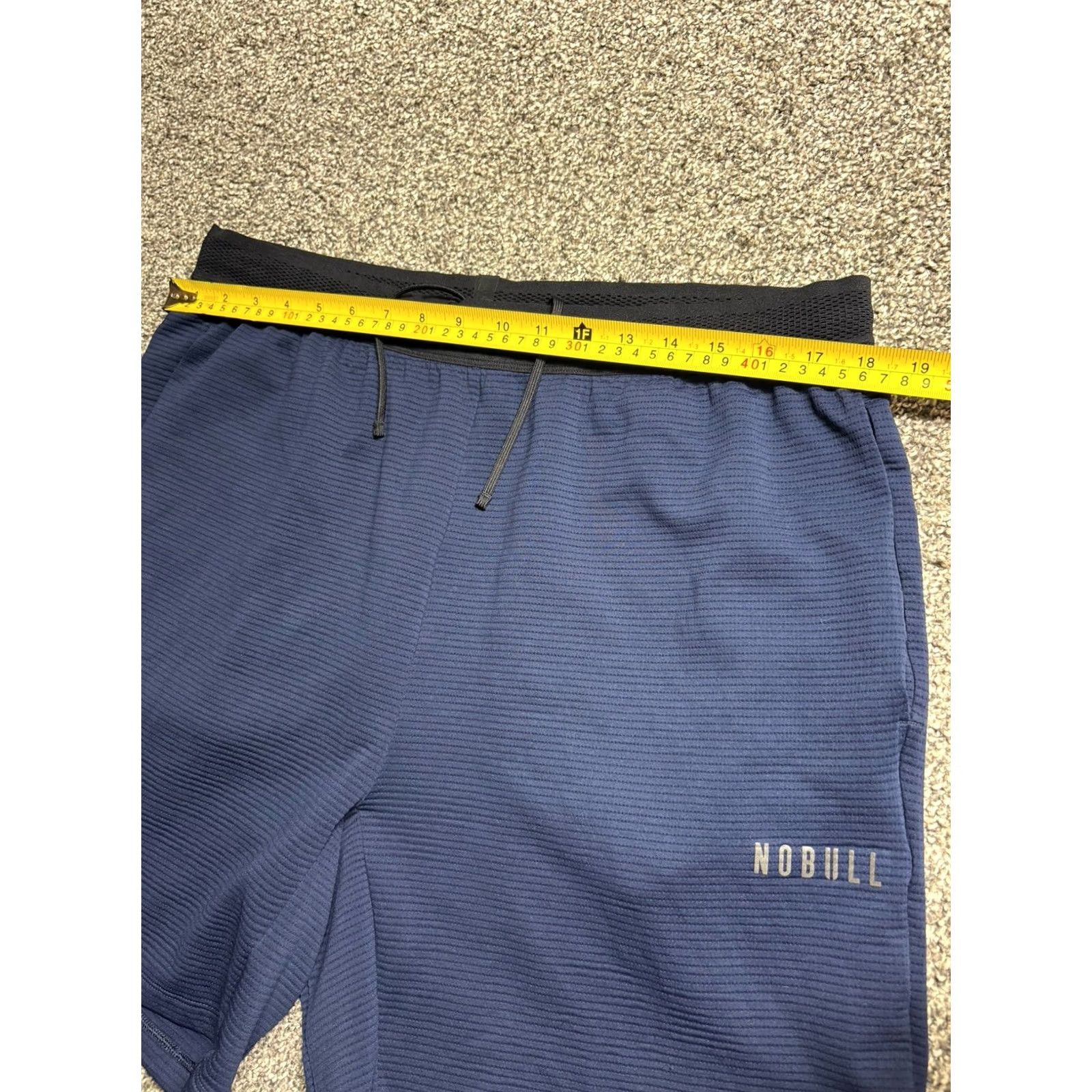 Vintage NOBULL Shorts Mens XL Blue Athletic Training Gym Stretch 7” Unlined Size US 36 / EU 52 - 4 Thumbnail