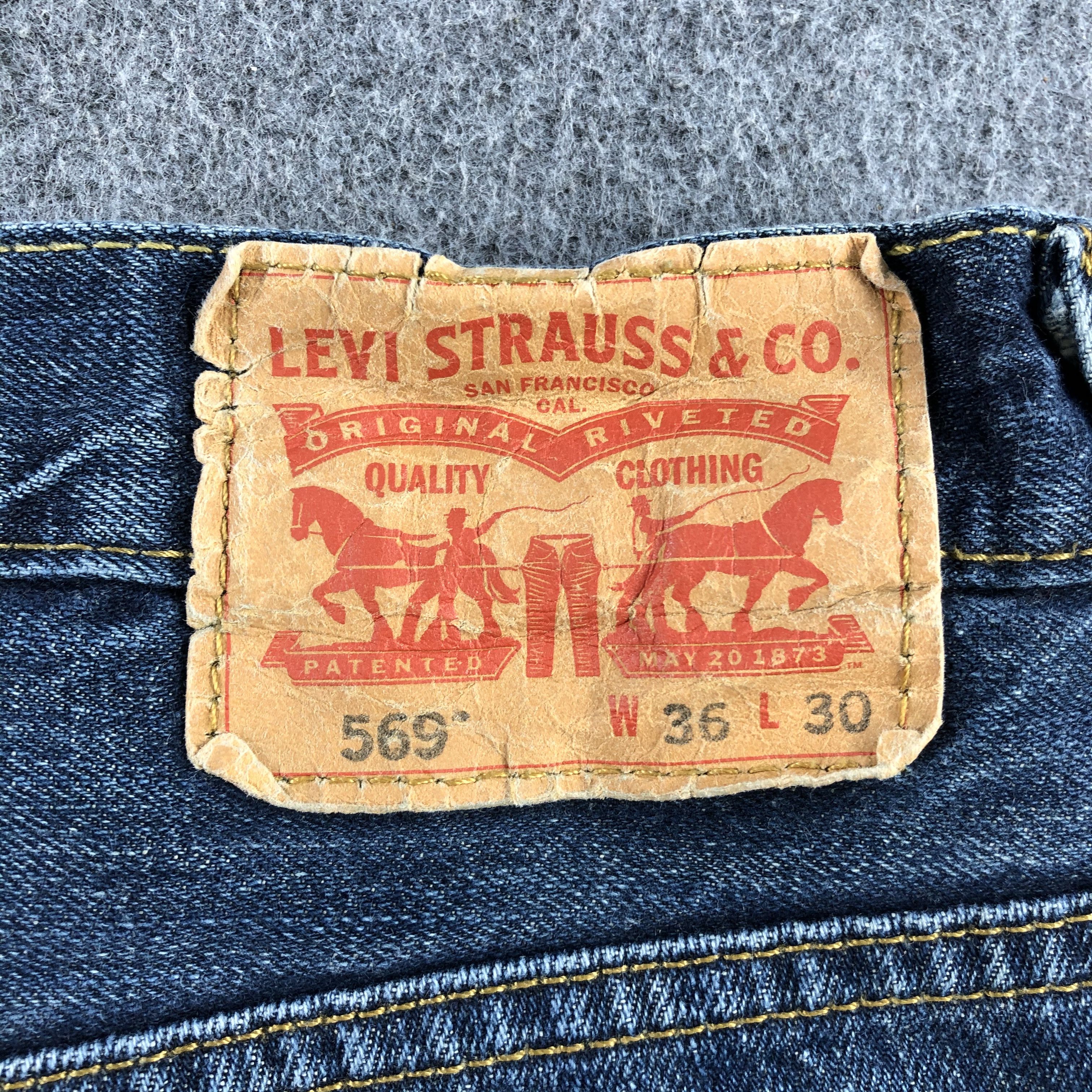 Levi's Vintage Blue Wash Levis 569 Jeans-J2276 Size US 40 / EU 56 - 5 Thumbnail