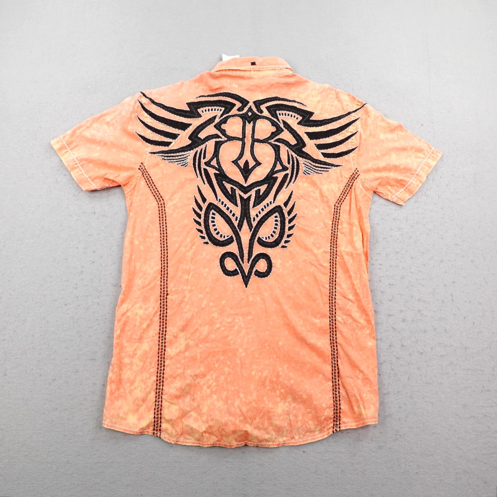 Roar VINTAGE Roar Shirt Mens Large Orange Winsome JR Embroidered Button Short Sleeve NEW Y2K Size US L / EU 52-54 / 3 - 5 Thumbnail