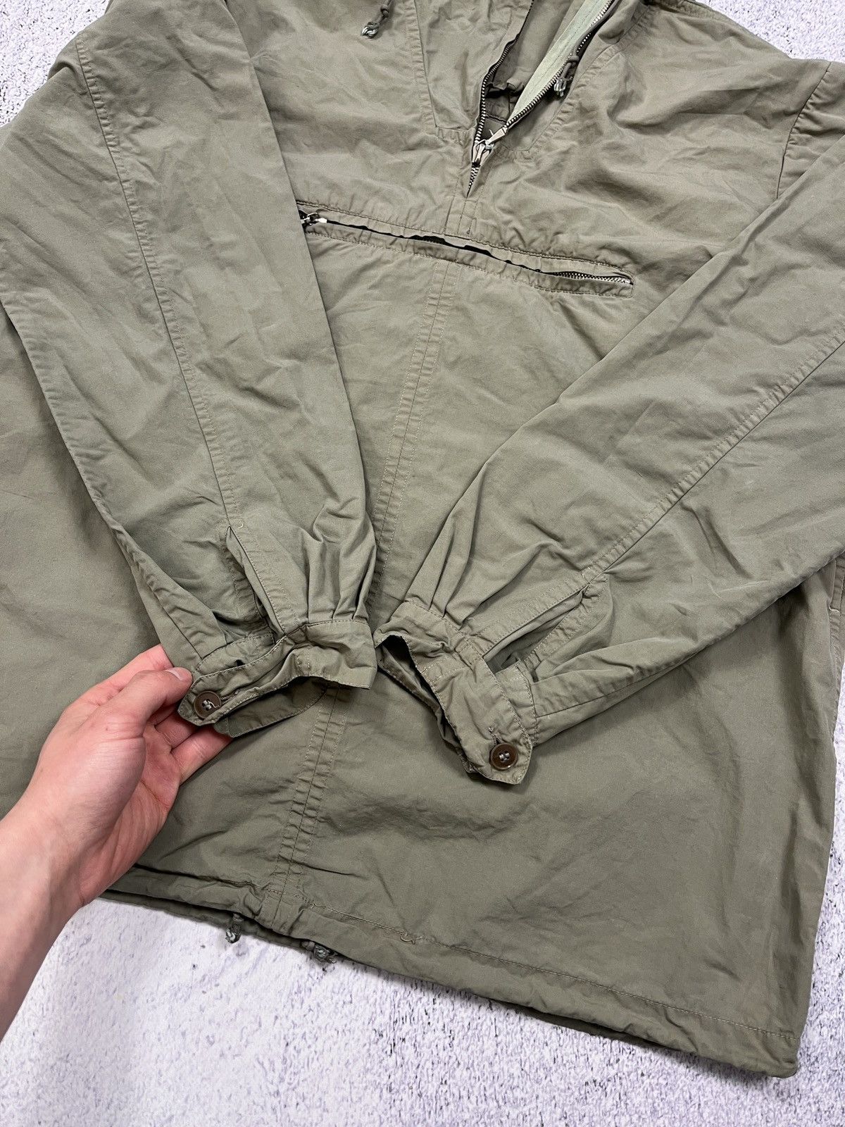 Army Of Me Vintage Distressed 80s 90s Military/Army Anorak Smoke Jacket Size US M / EU 48-50 / 2 - 18 Thumbnail