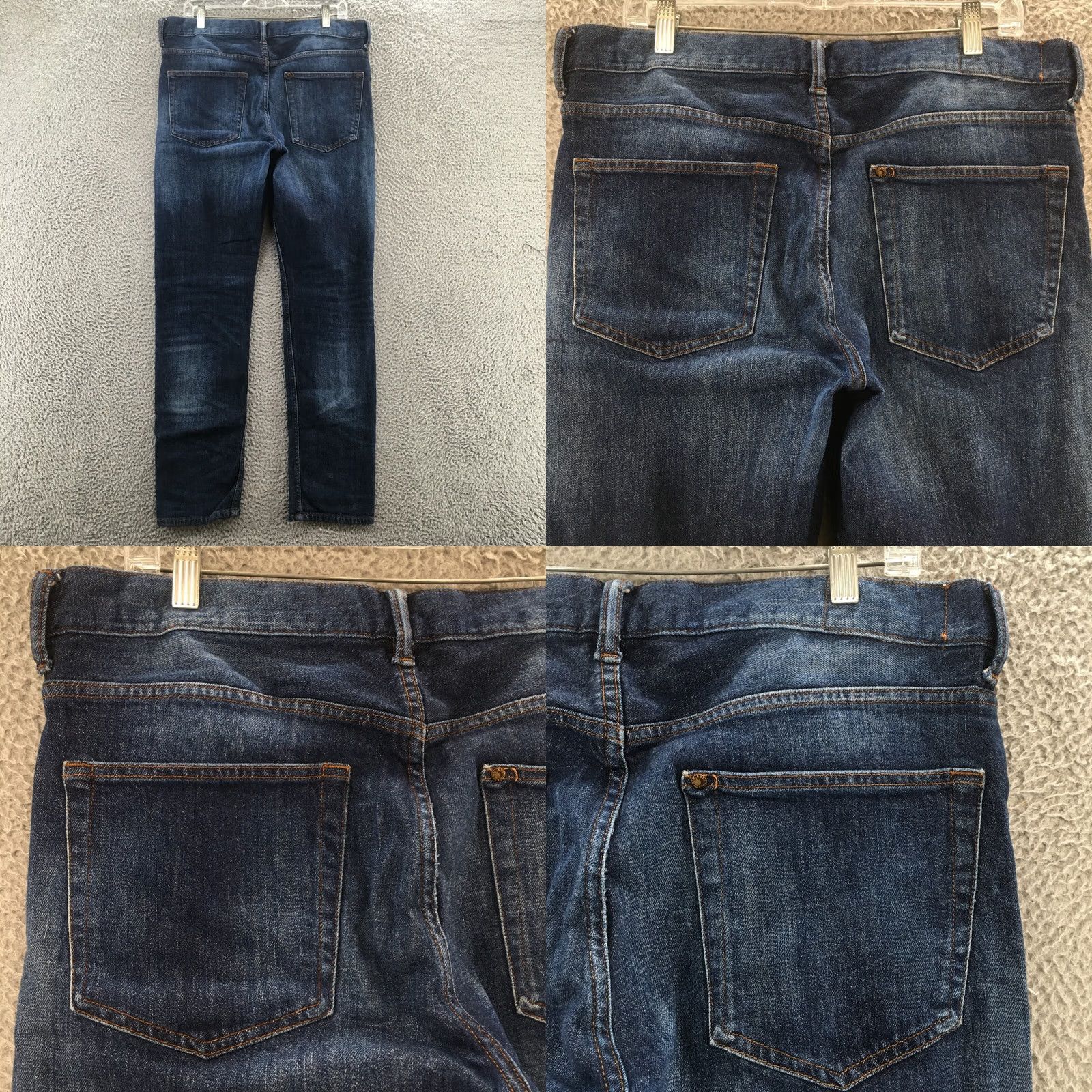 H&M H&M Slim Skinny Jeans Mens 36/32 Blue Dark Wash Denim Mid Rise Jeans Mens Regular 36 Blue Dark Wash Skinny Denim Size US 36 / EU 52 - 9 Thumbnail