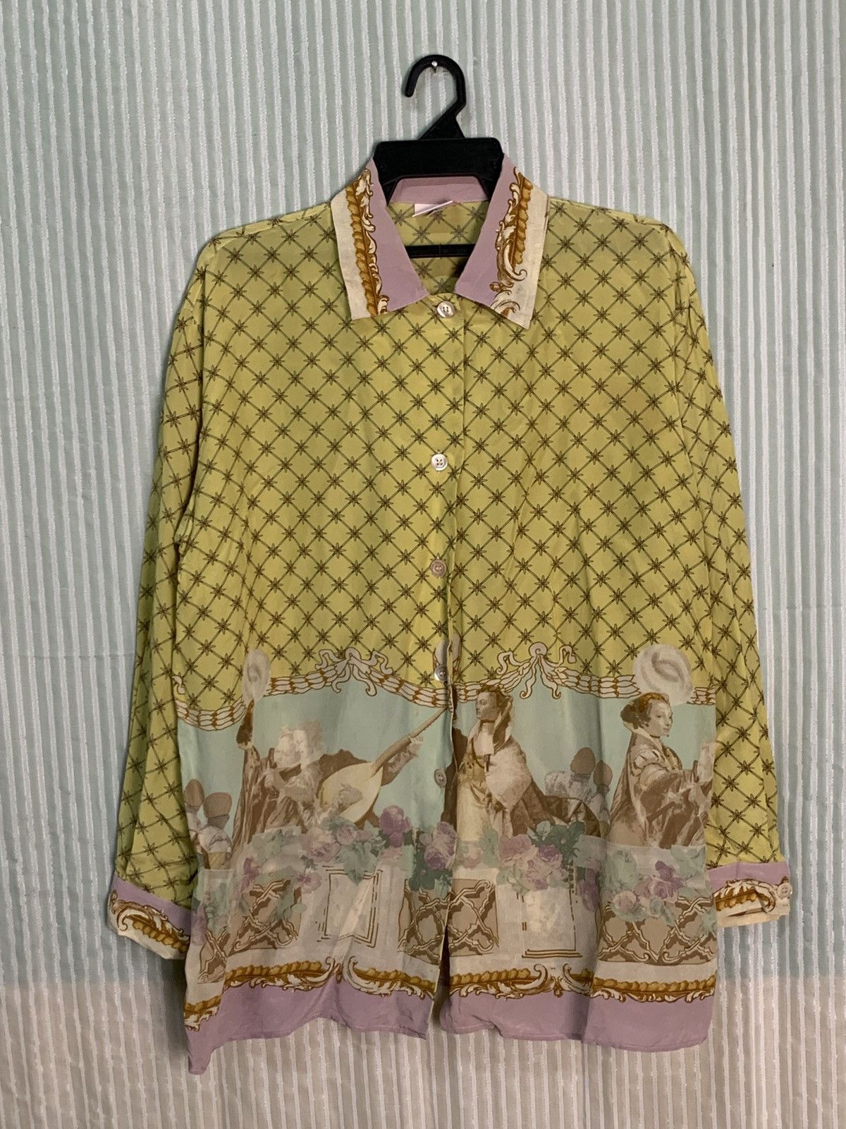 Byblos Rare Design Vintage Byblos Italian Designer Blouse Size L / US 10 / IT 46 - 1 Thumbnail