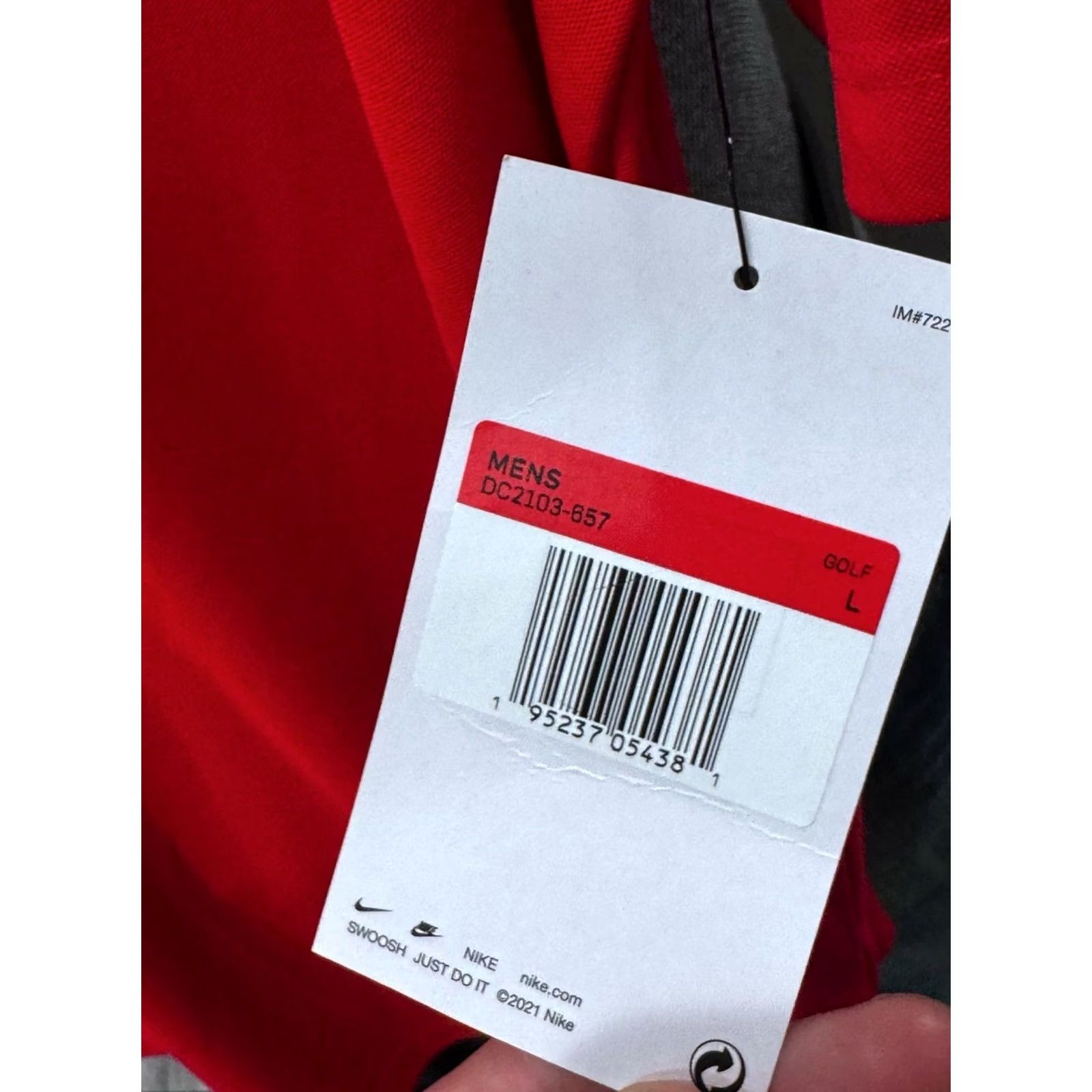 Nike nike UNLV Dos Equis Embroidered Red POLO SHIRT Large L Mens Size US L / EU 52-54 / 3 - 6 Thumbnail