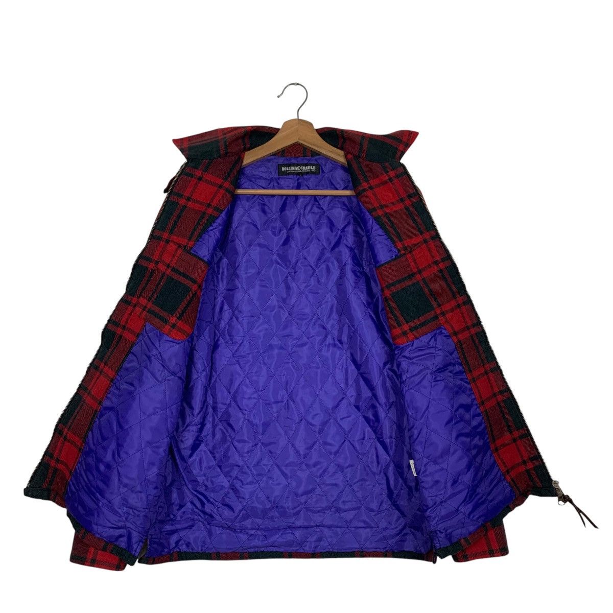 Japanese Brand ROLLING CRADLE Buffalo Check Pattern Work Jacket #2714-C122 Size US M / EU 48-50 / 2 - 13 Thumbnail