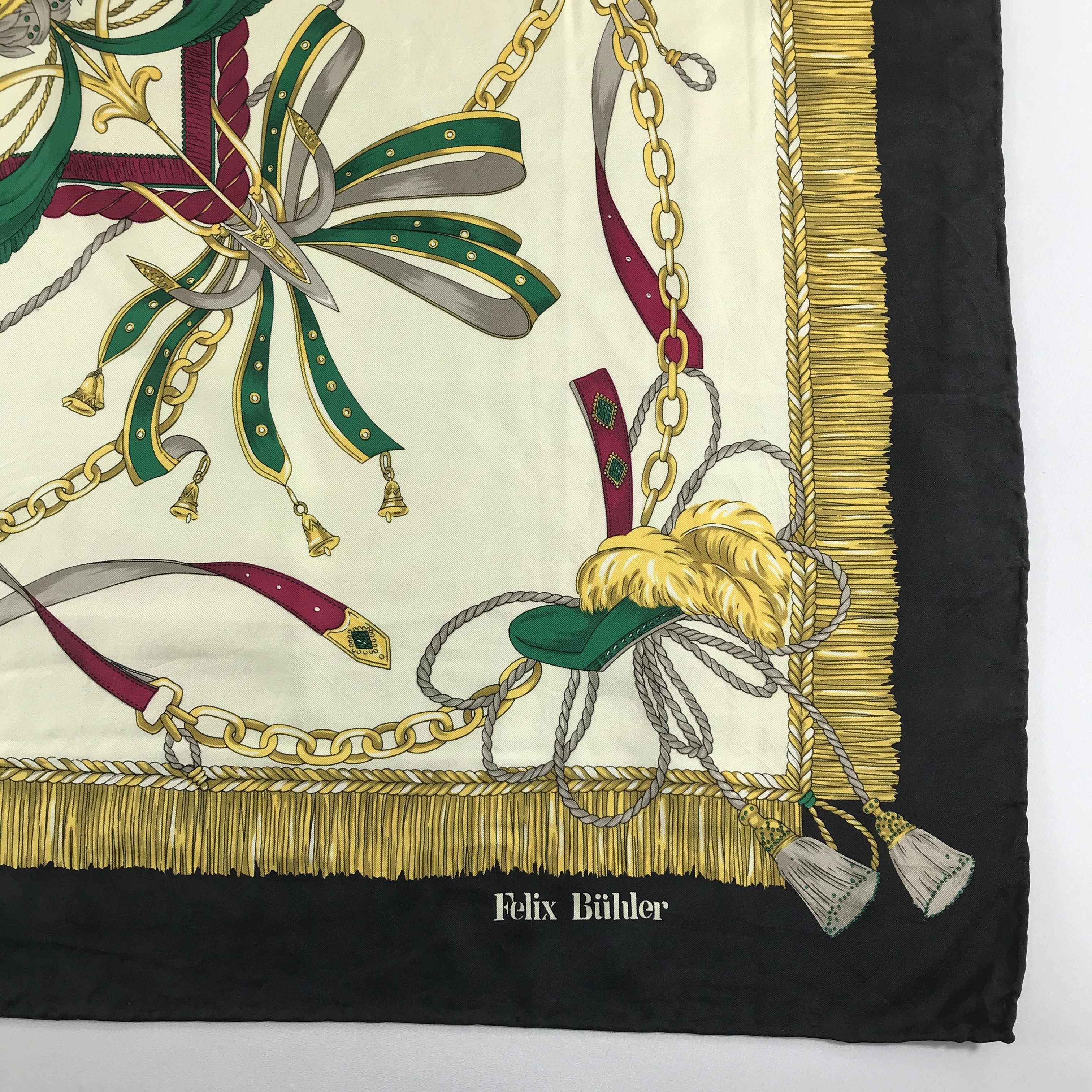 Vintage Vintage Felix Buhler Silk Scarf Size ONE SIZE - 4 Thumbnail