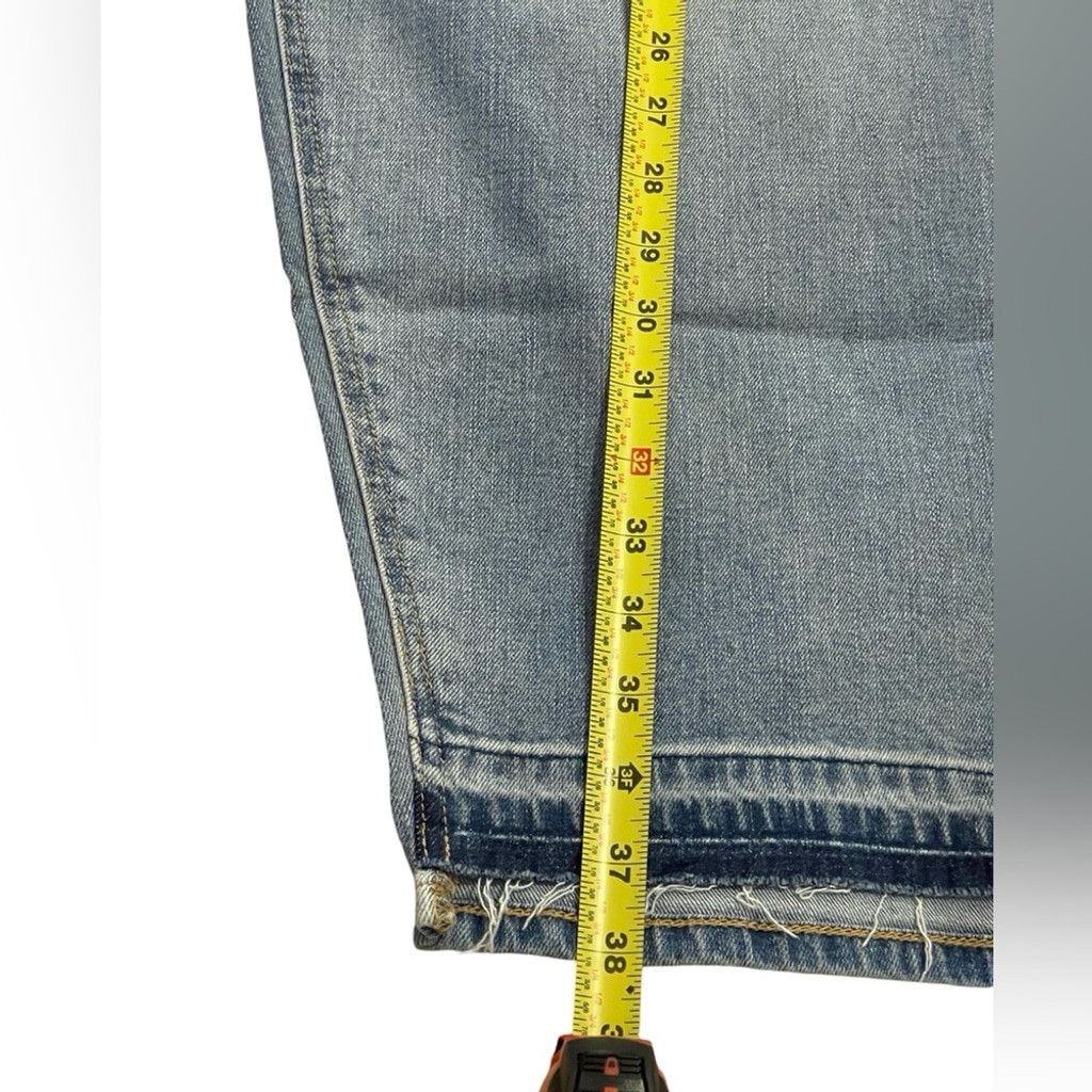 Old Navy Old Navy Mid-Rise BF Straight Cut-Off Ankle Jeans Light 20 Size 42" / US 20 - 4 Thumbnail