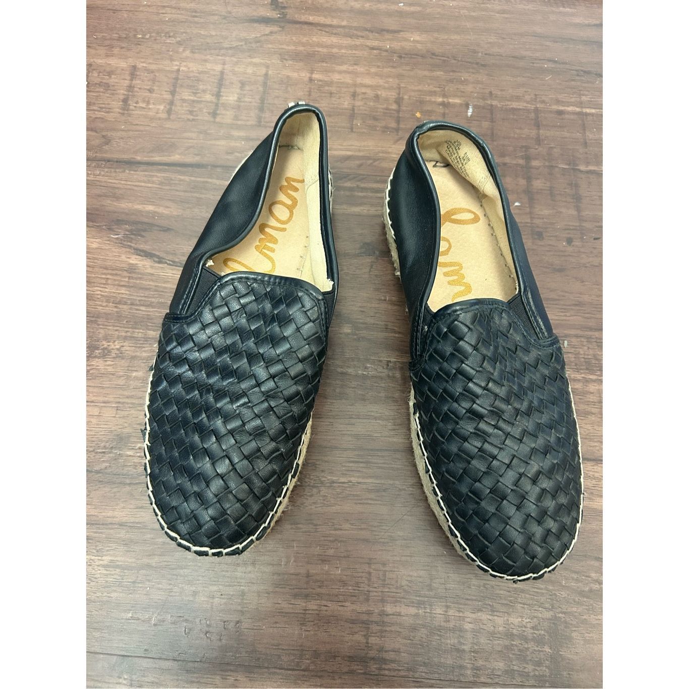 Sam Edelman Sam Edelman Catherine Woven Platform Espadrilles Black Shoes Size US 8.5 / IT 38.5 - 2 Thumbnail