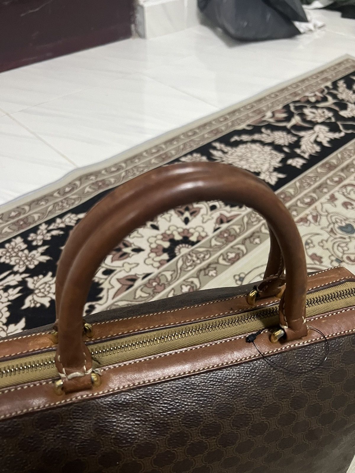 Celine × Vintage Vintage Celine Monogram Paris Handbag Size ONE SIZE - 3 Thumbnail
