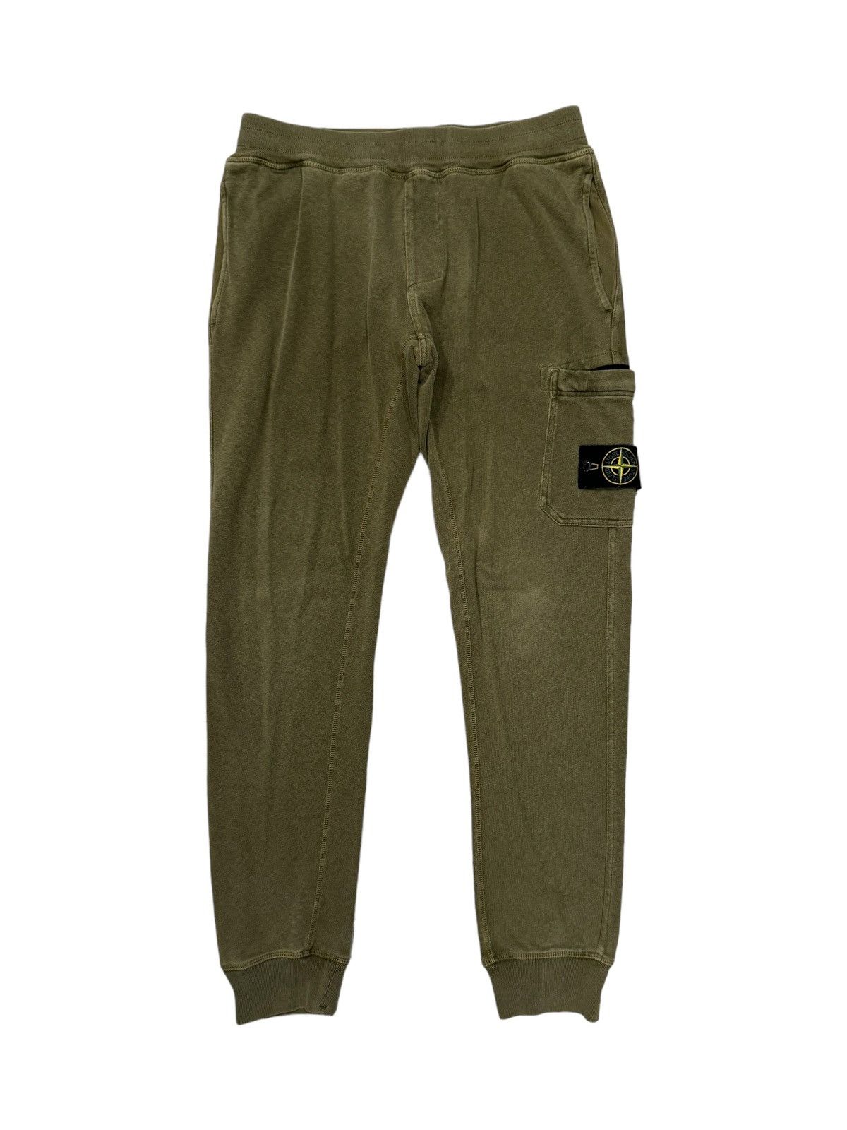 Stone Island Patch Logo Cargo Cotton Sweatpants Joggers
