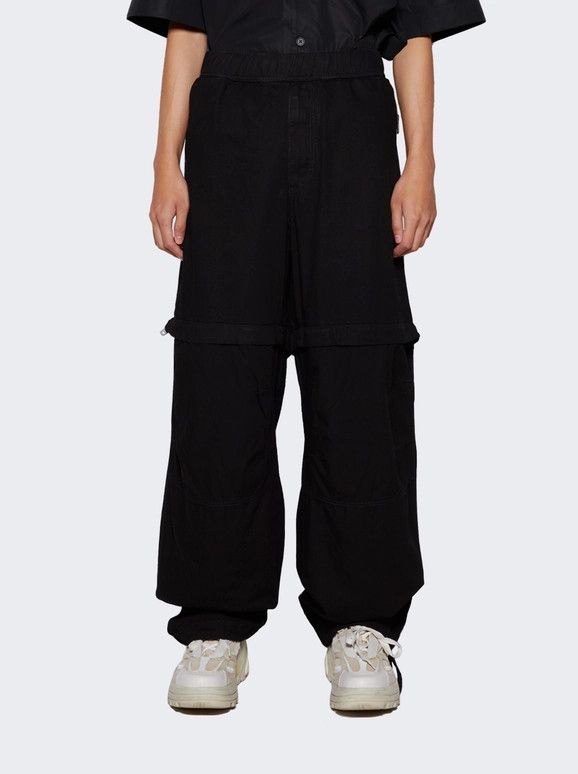 Givenchy o1gr1nt0125 Elasticated Waist Zip Off Denim Pant in Black Size US 32 / EU 48 - 3 Thumbnail