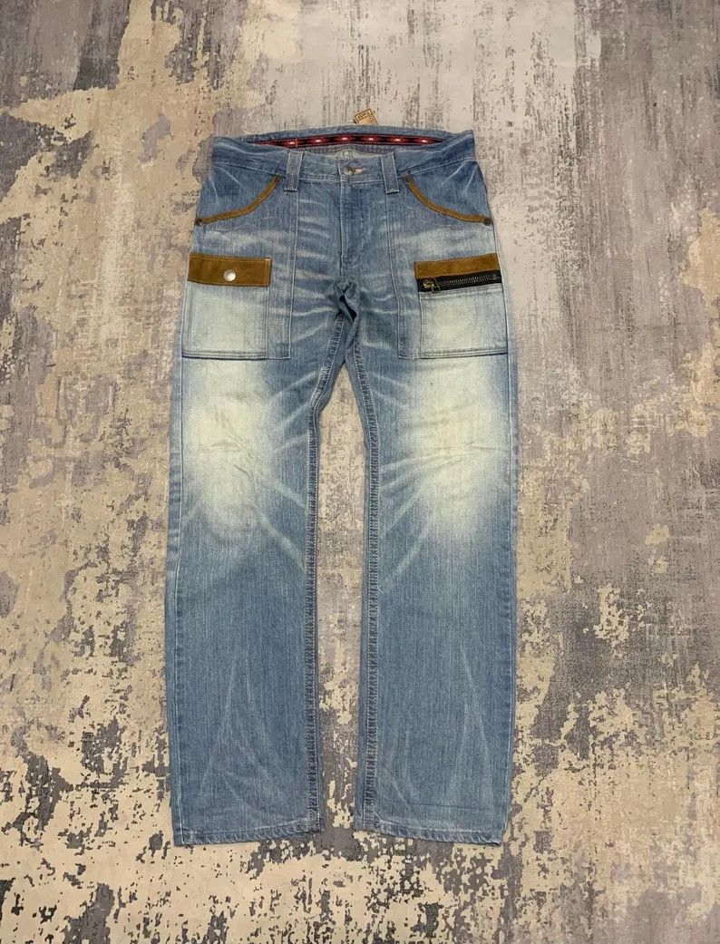 Edwin Edwin XVS Western Bush Pants Suede Pocket Gimmick Denim Size US 34 / EU 50 - 1 Thumbnail