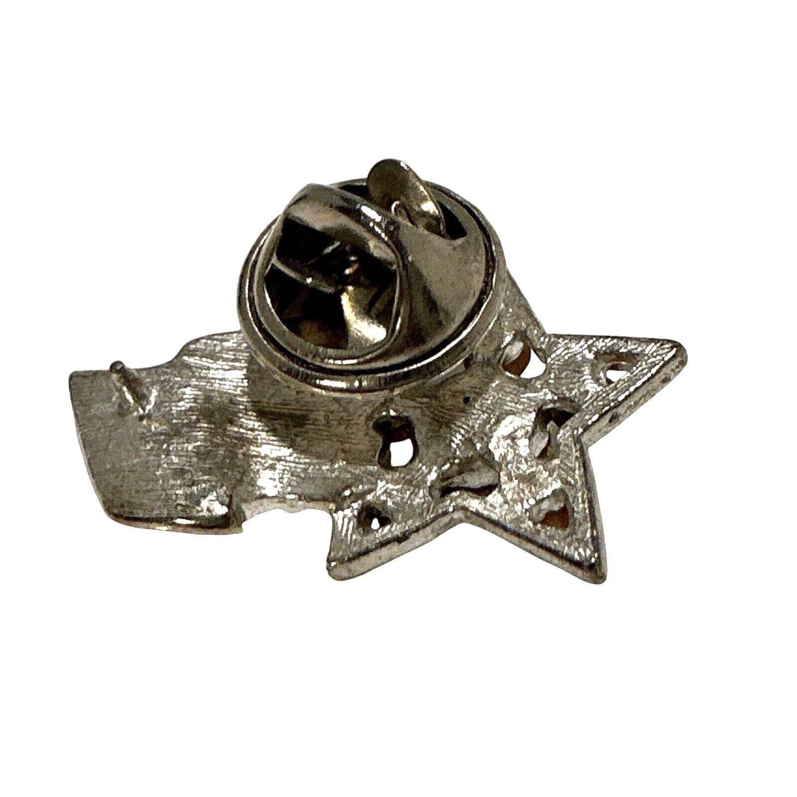 Vintage Star Lapel Hat Pin - USA Flag Star Crystal Stripes Vintage Size ONE SIZE - 5 Thumbnail