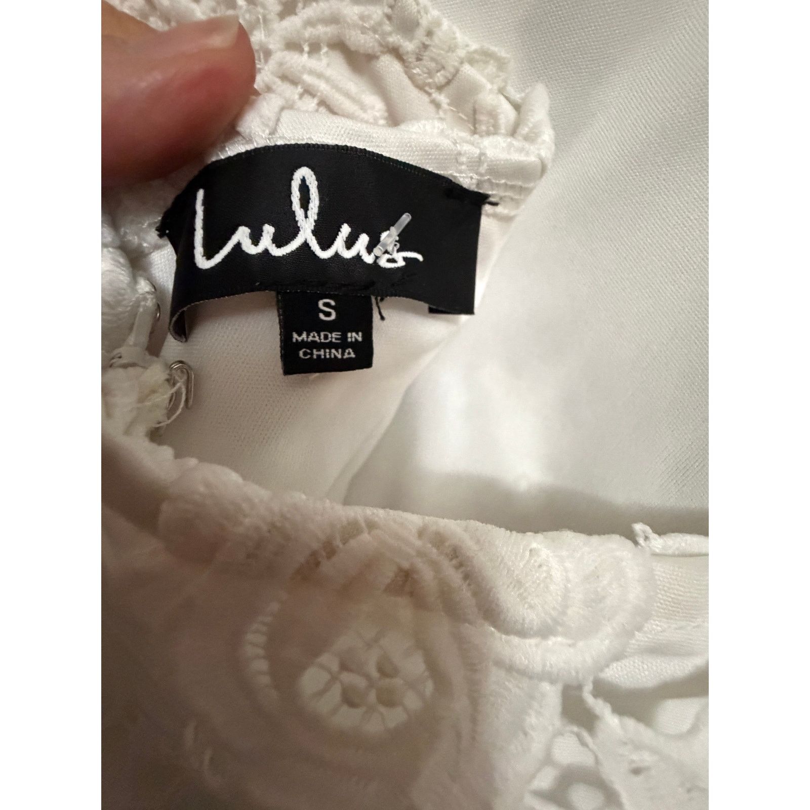 Lulus Lulus Romance Language Backless Lace Dress in White Small Size XS / US 0-2 / IT 36-38 - 5 Thumbnail